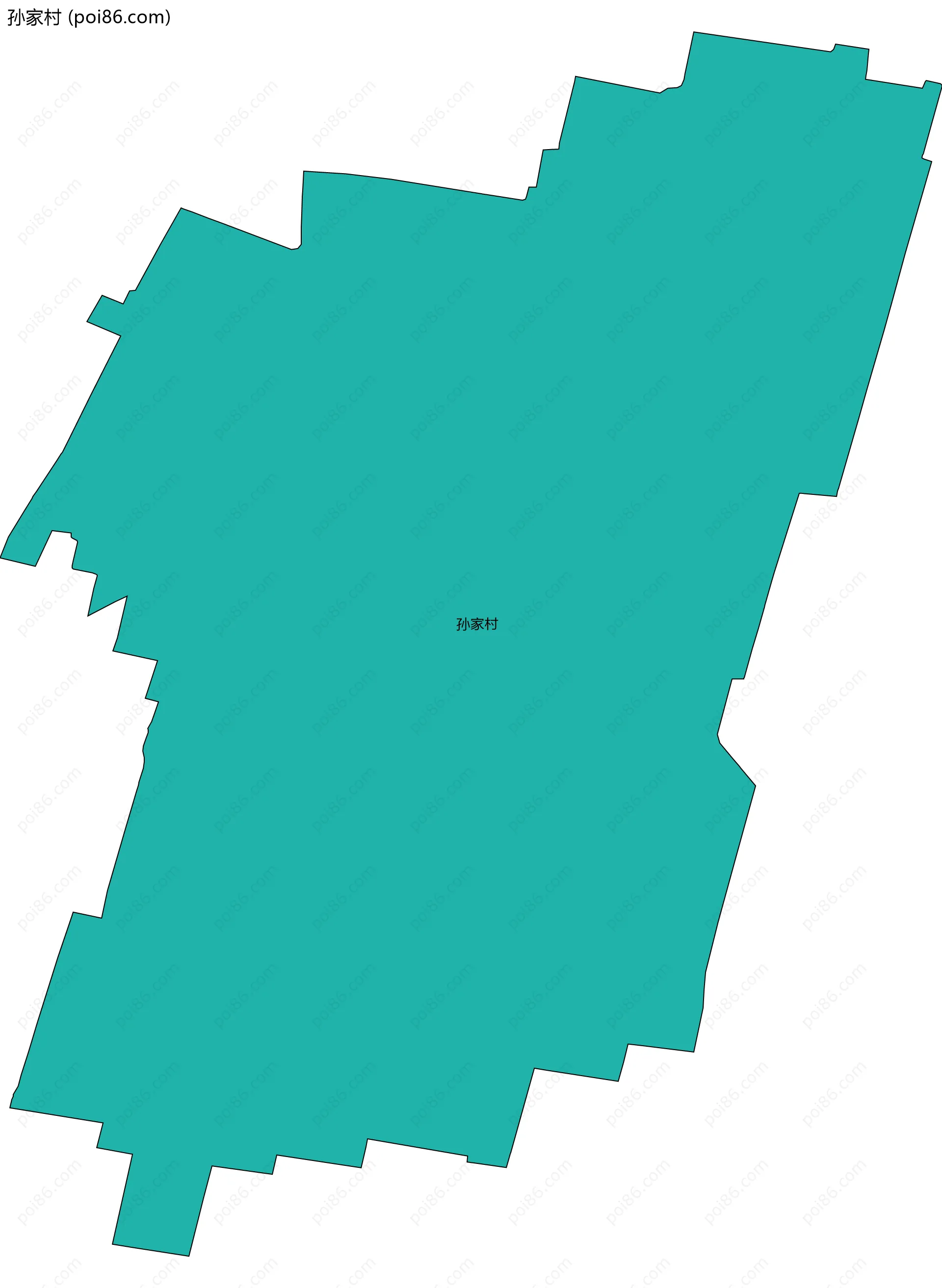 孙家村边界地图