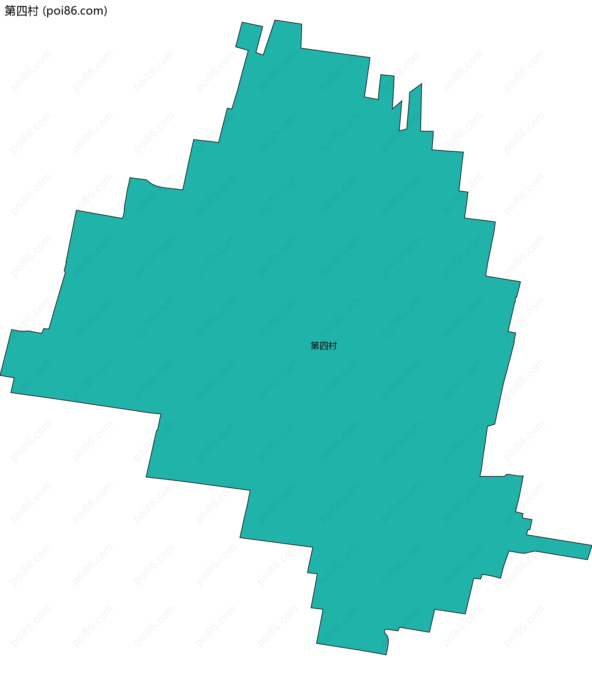第四村边界地图