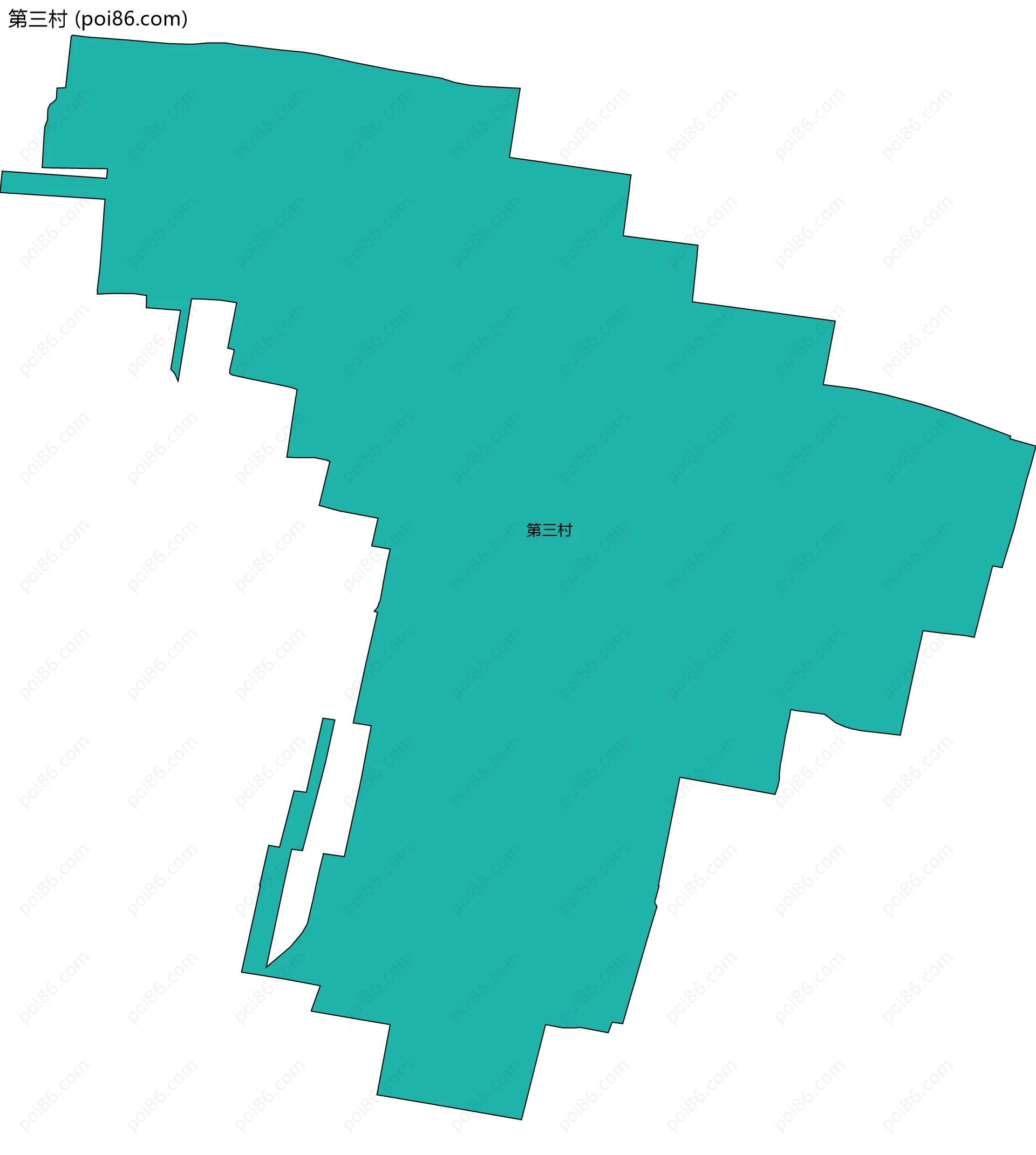 第三村边界地图