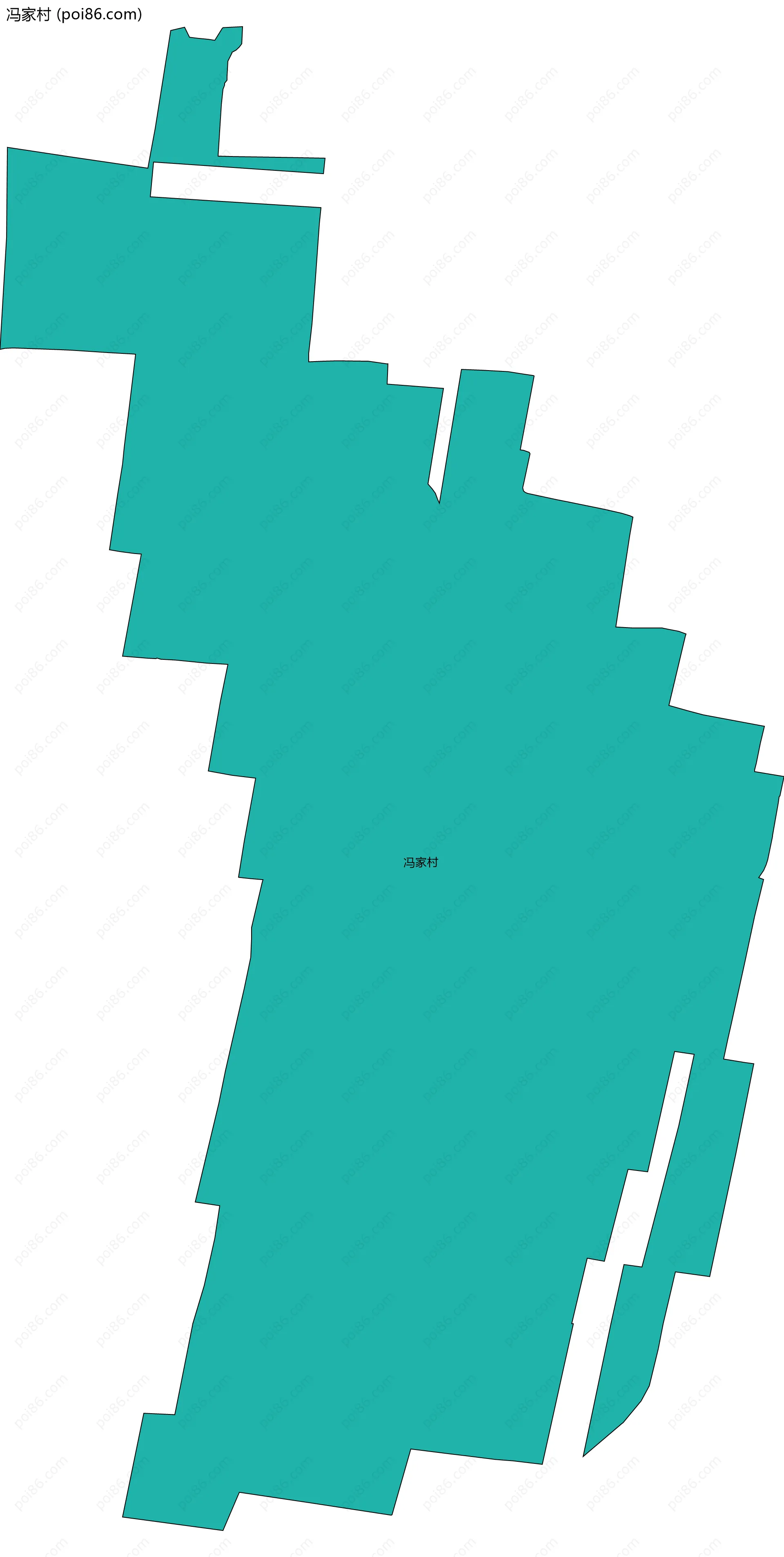 冯家村边界地图