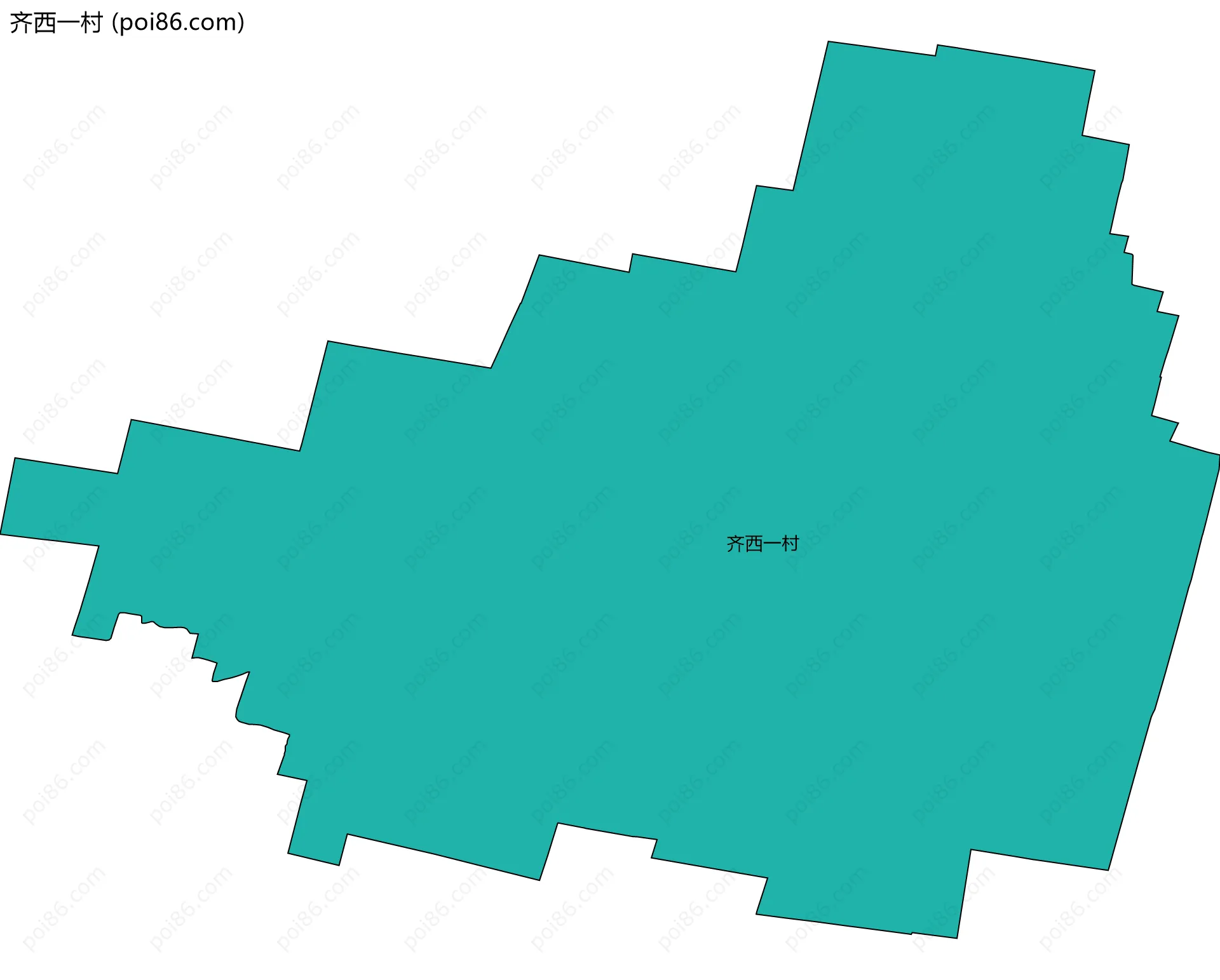 齐西一村边界地图
