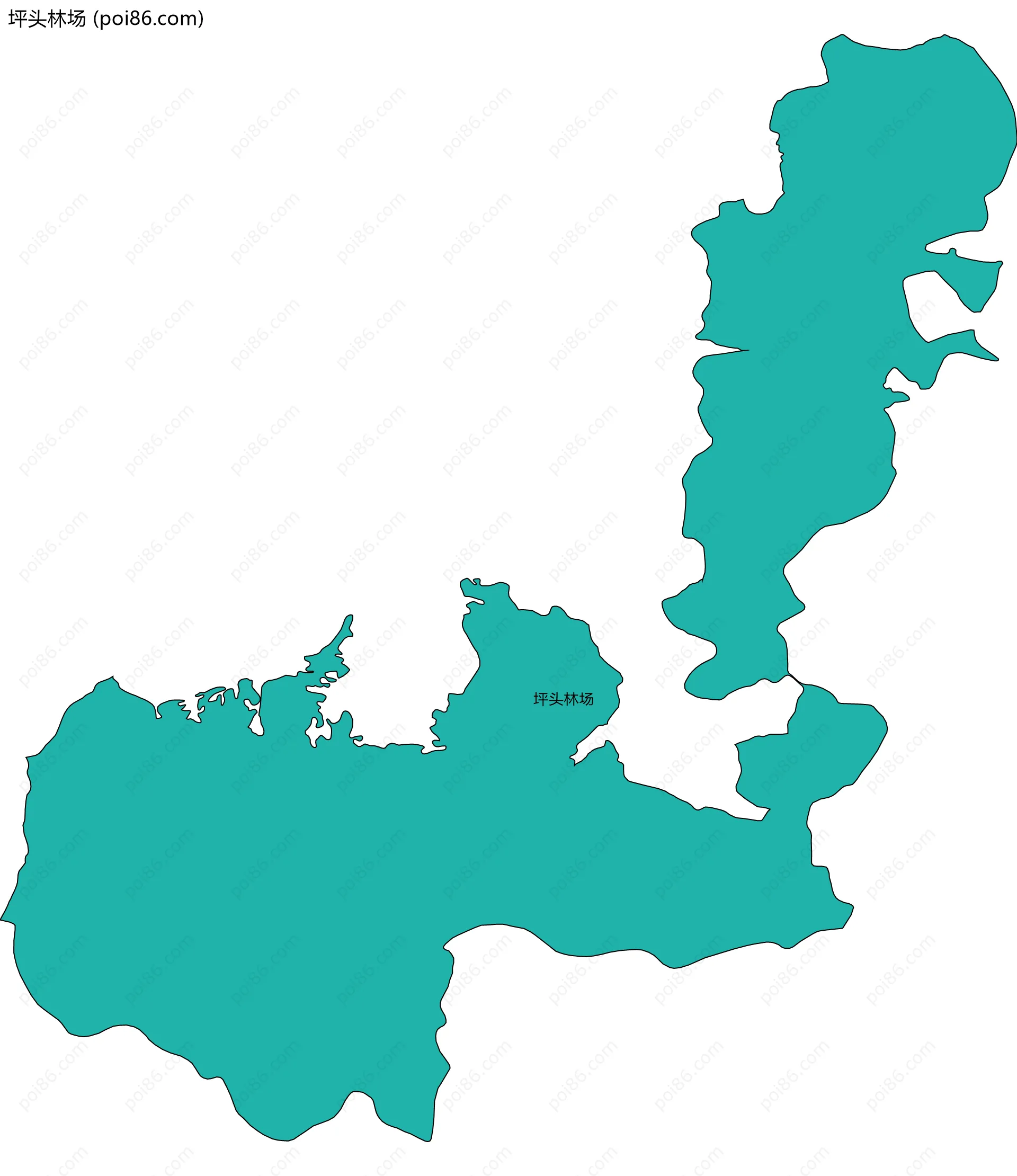 坪头林场边界地图