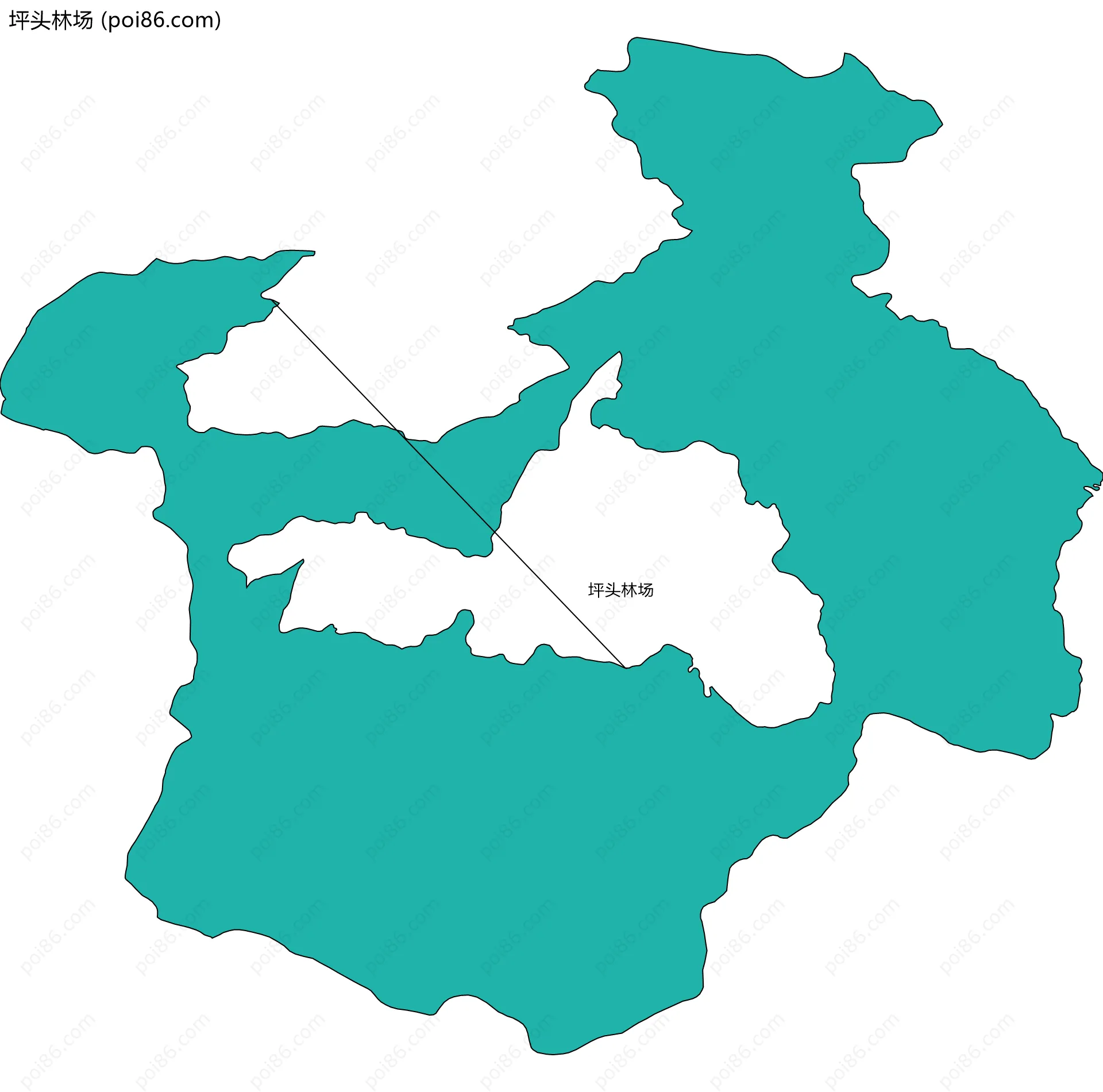 坪头林场边界地图