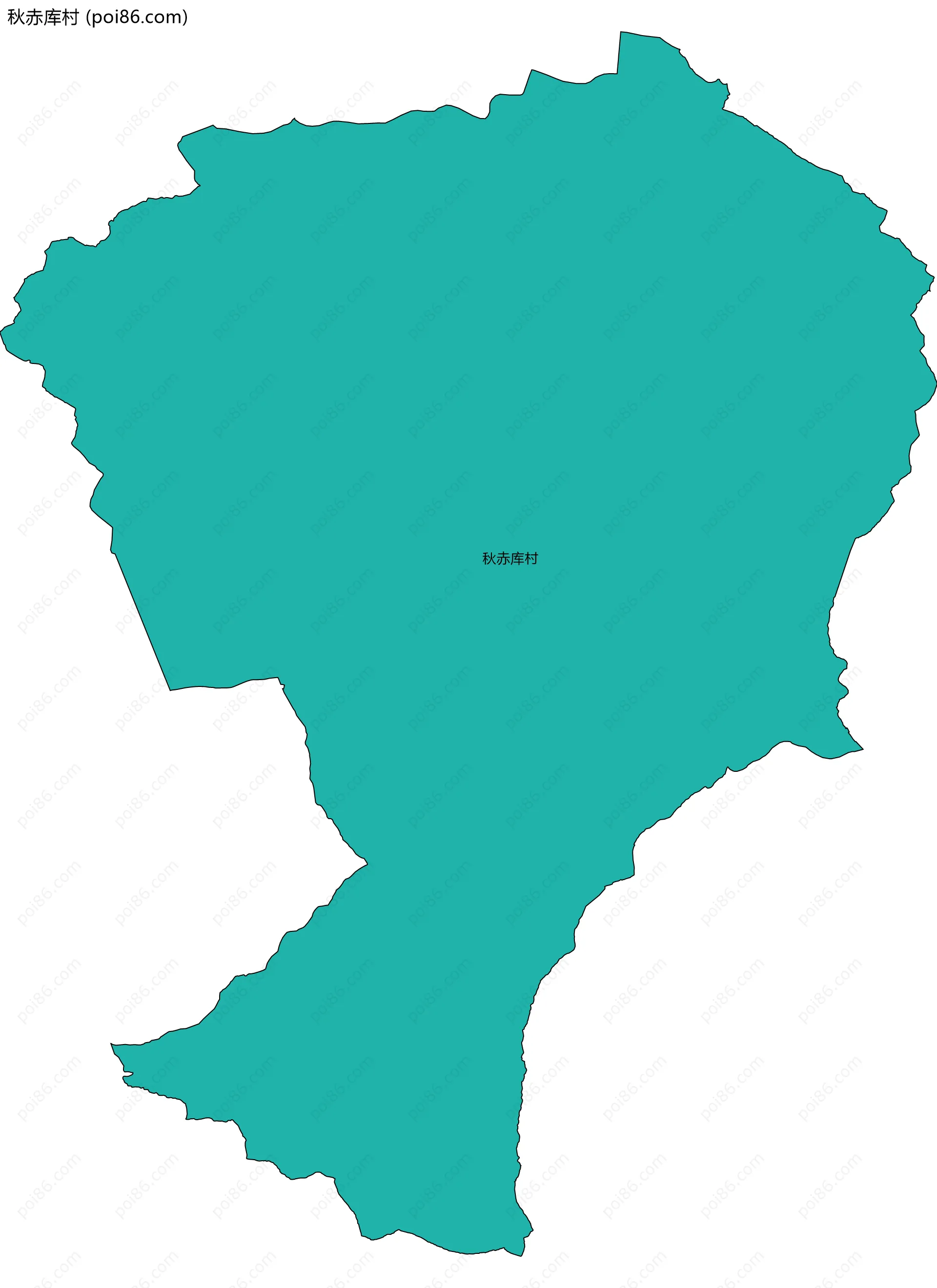 秋赤库村边界地图