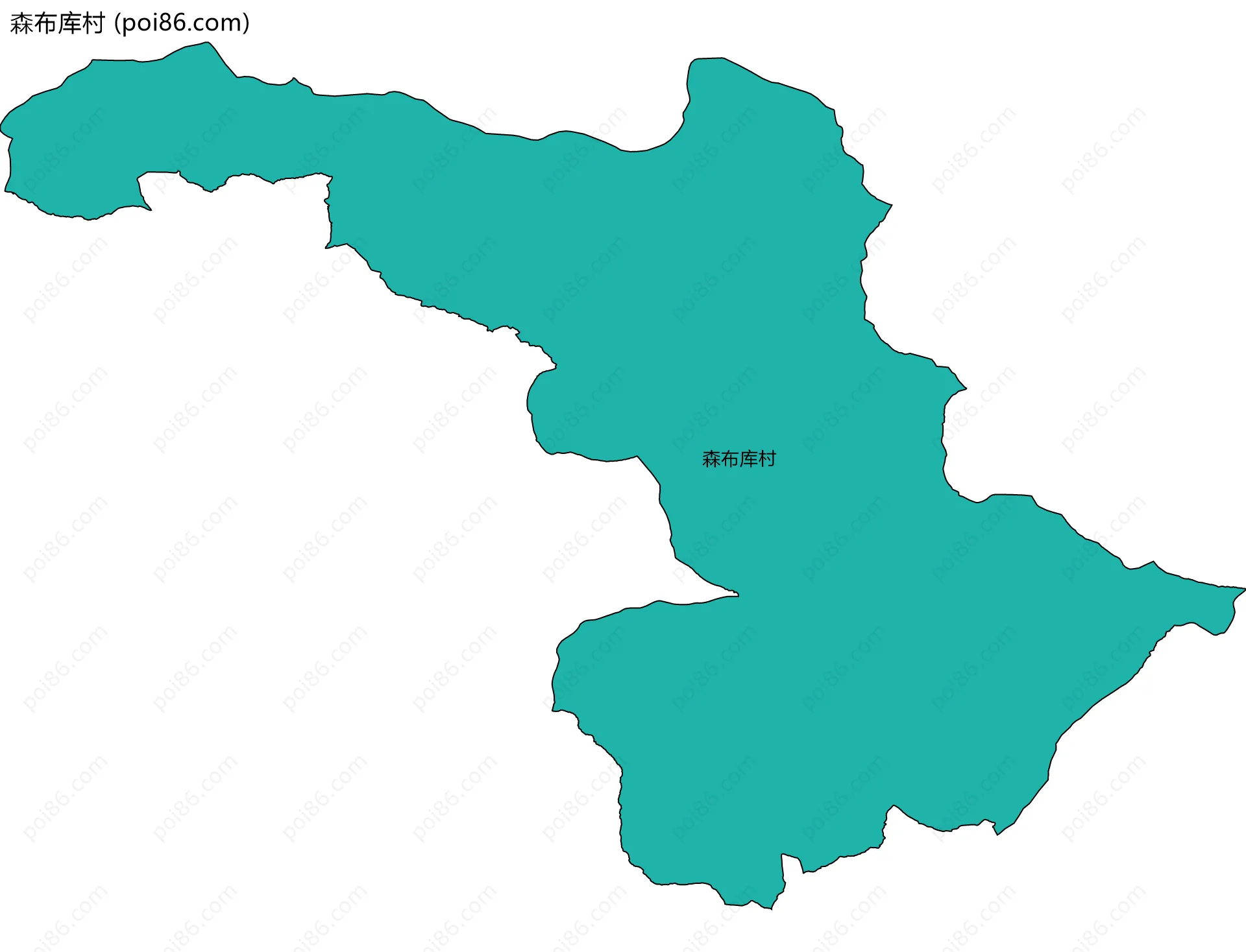 森布库村边界地图