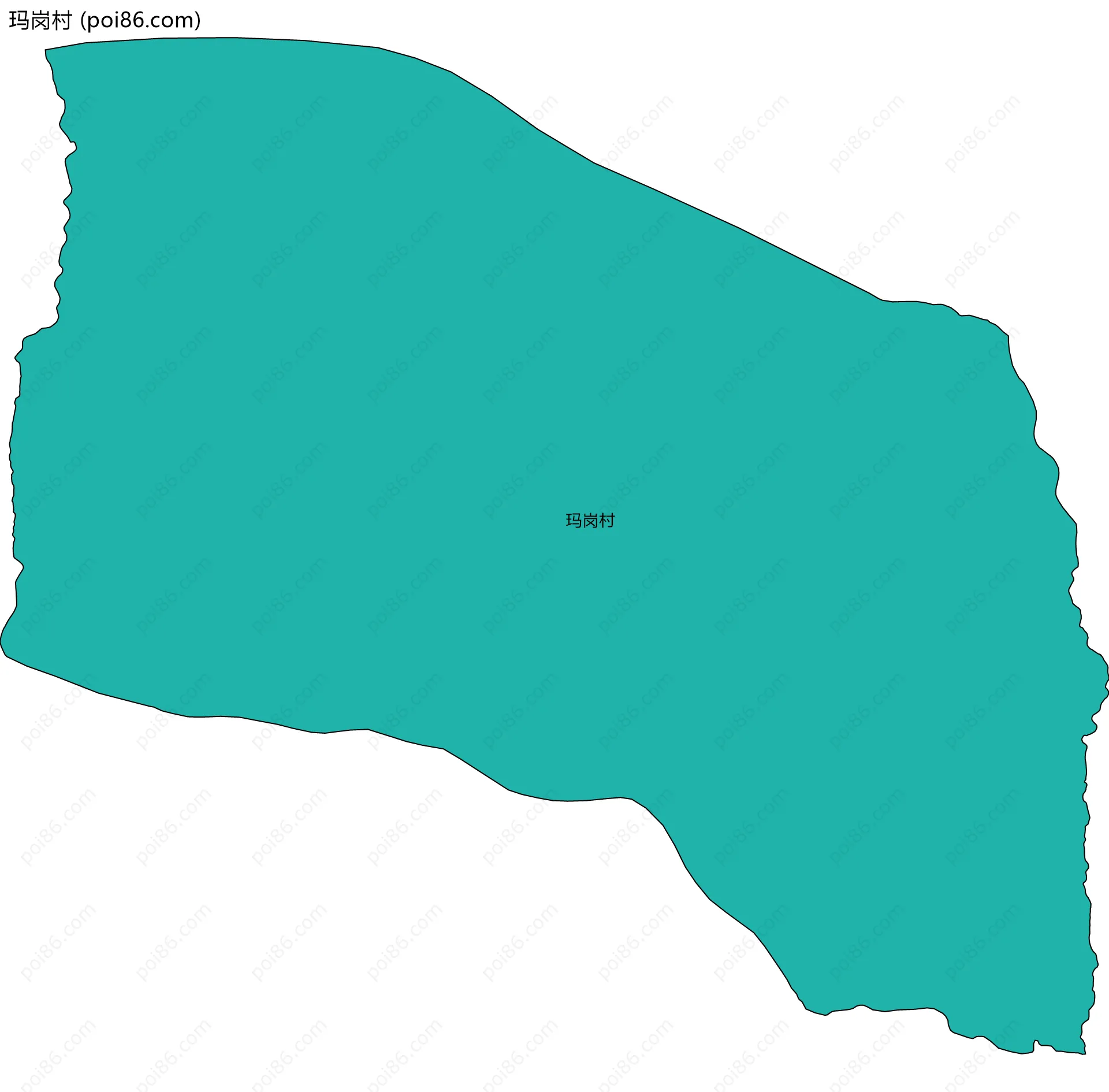 玛岗村边界地图