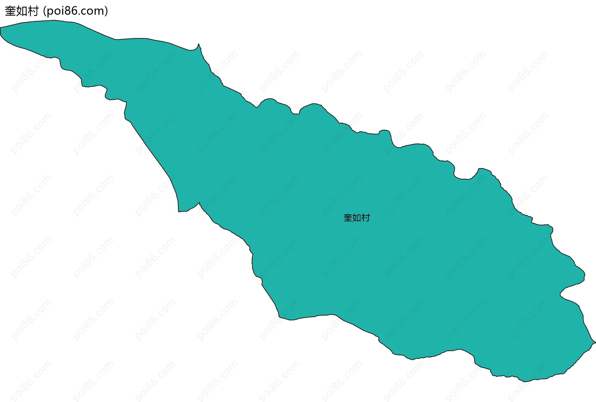 奎如村边界地图