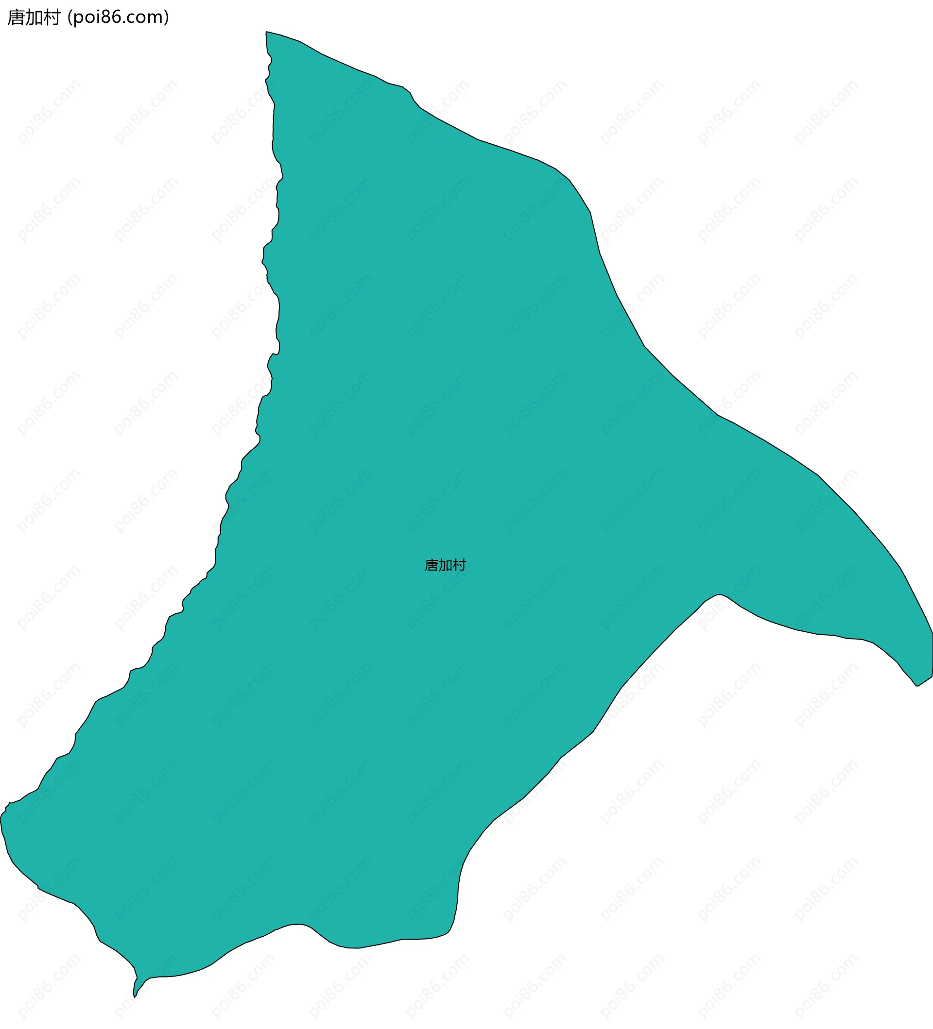 唐加村边界地图