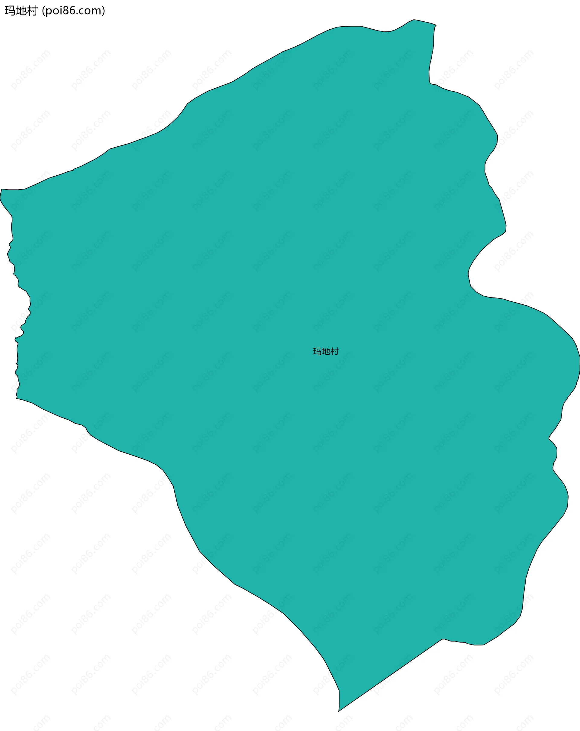 玛地村边界地图