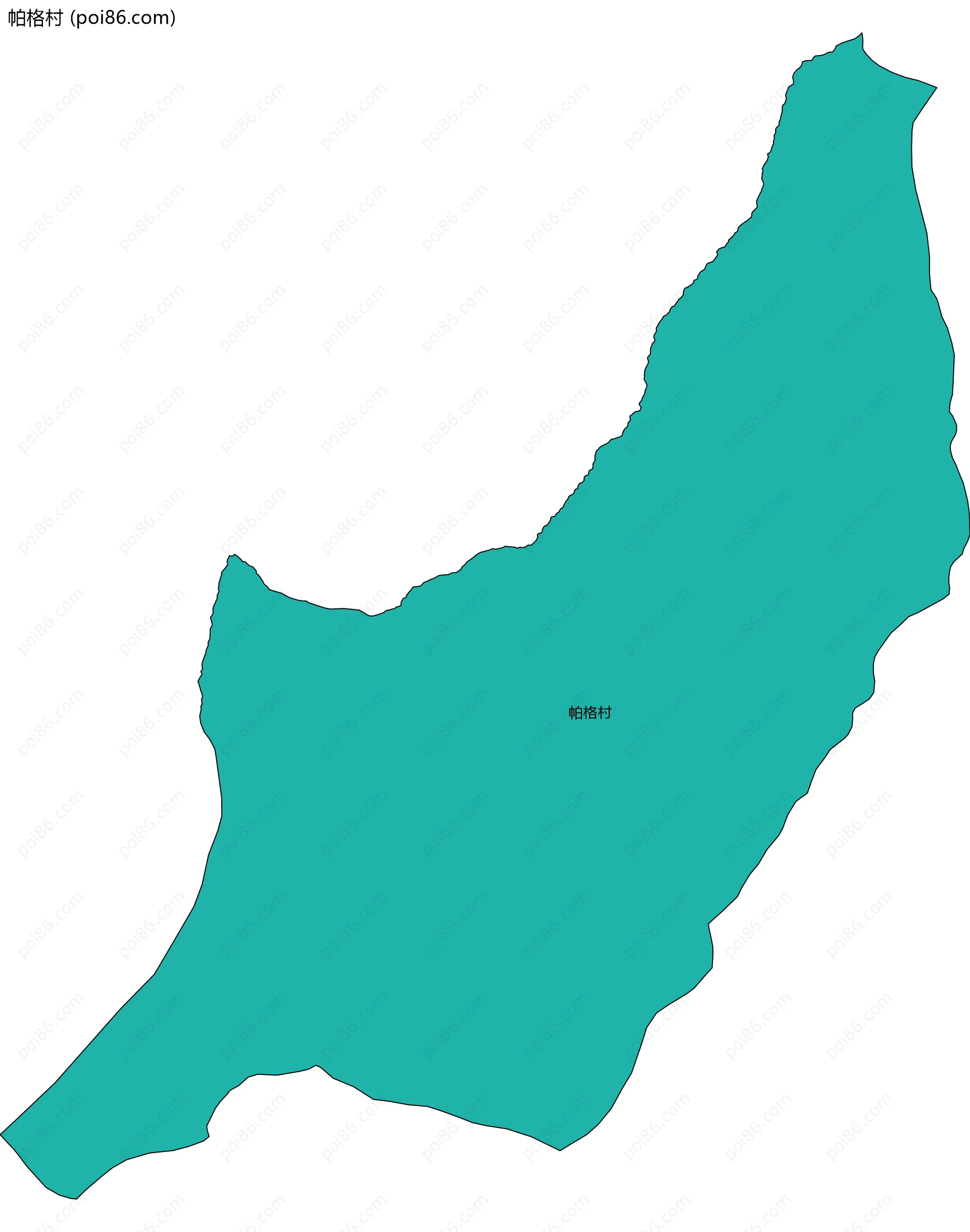 帕格村边界地图