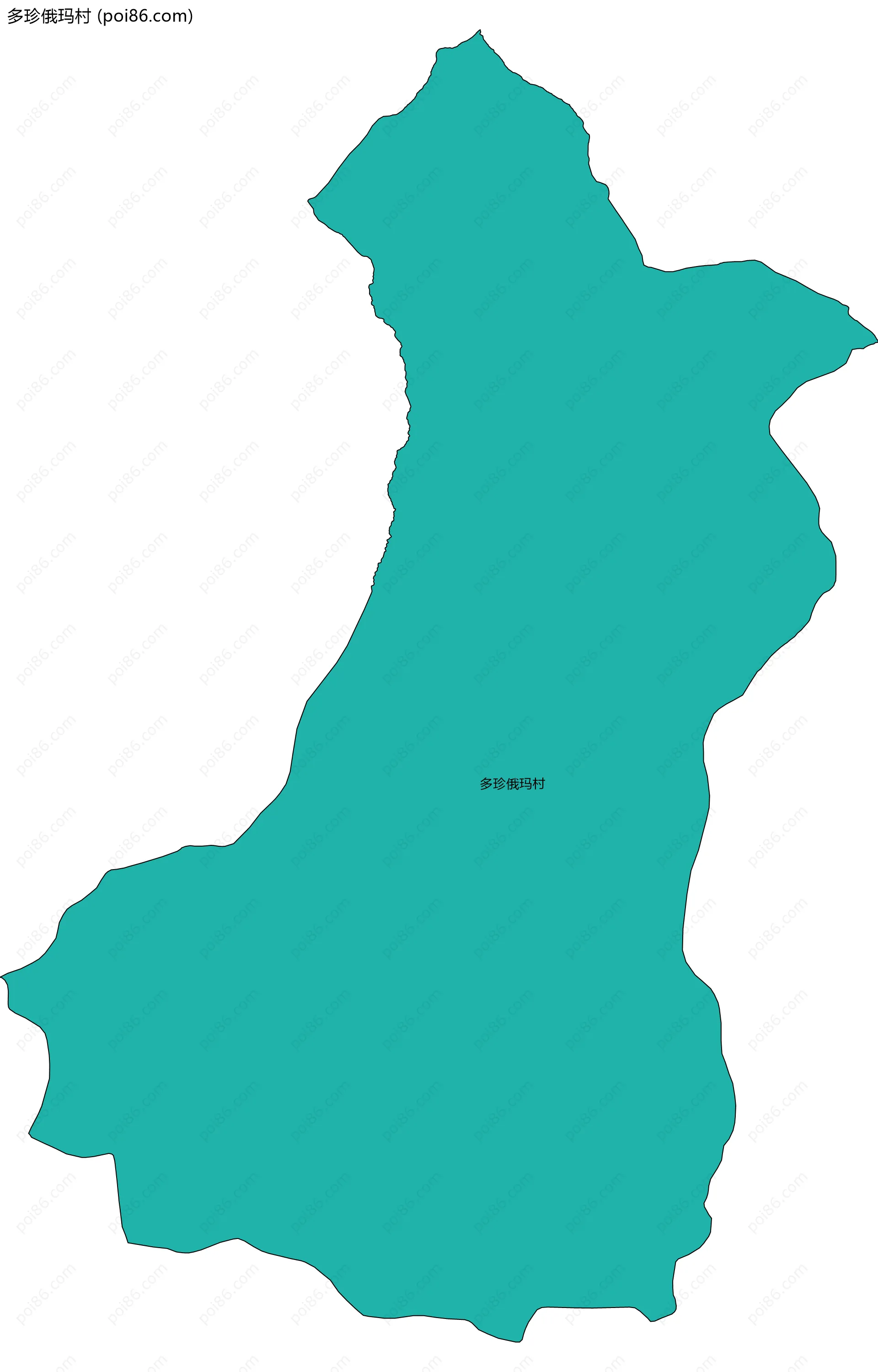 多珍俄玛村边界地图