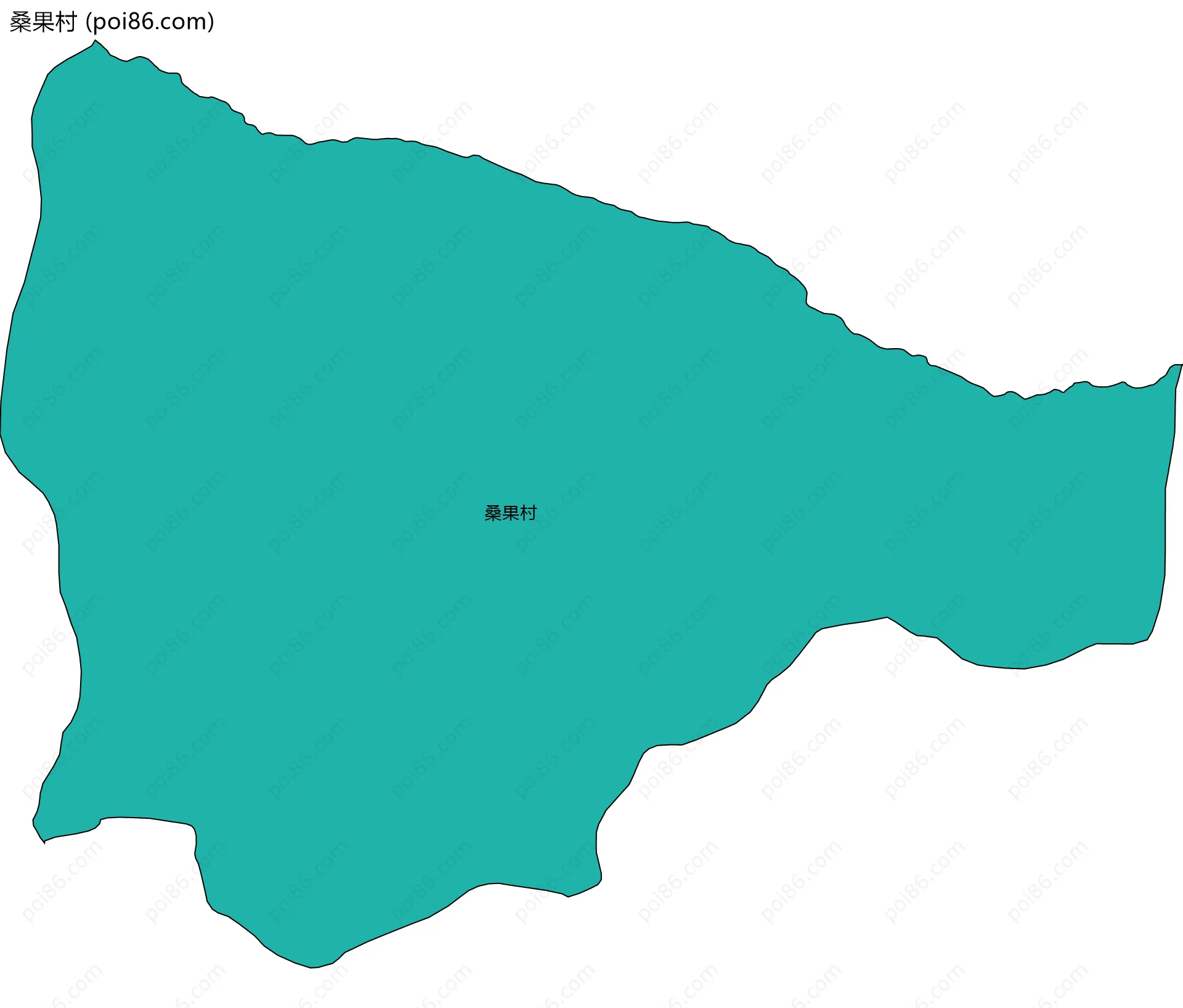 桑果村边界地图