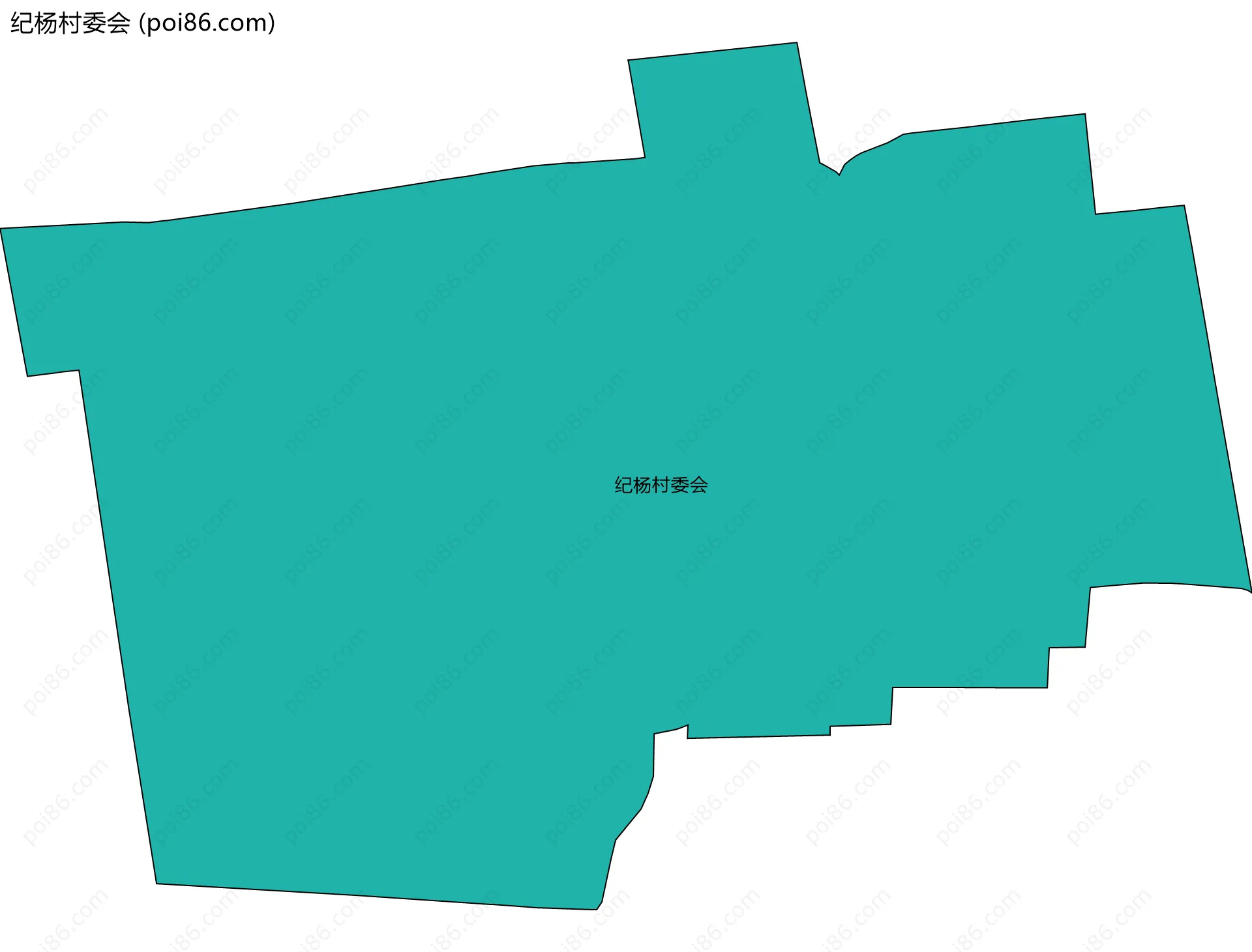 纪杨村委会边界地图