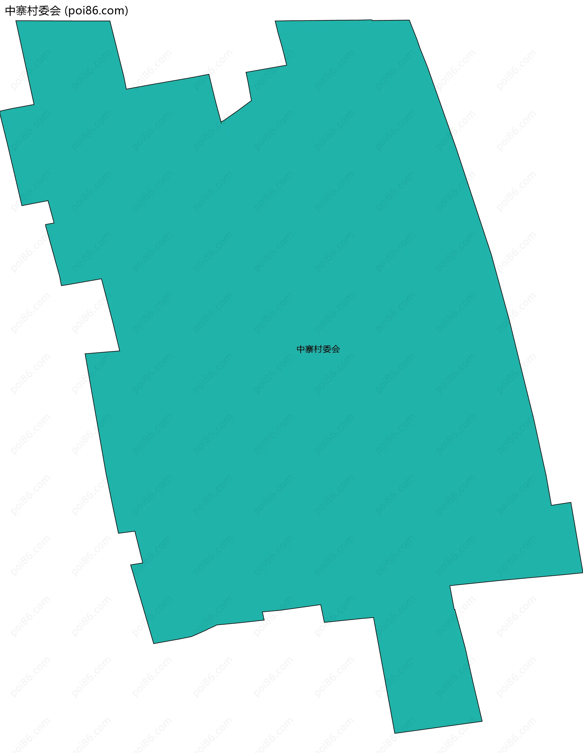 中寨村委会边界地图