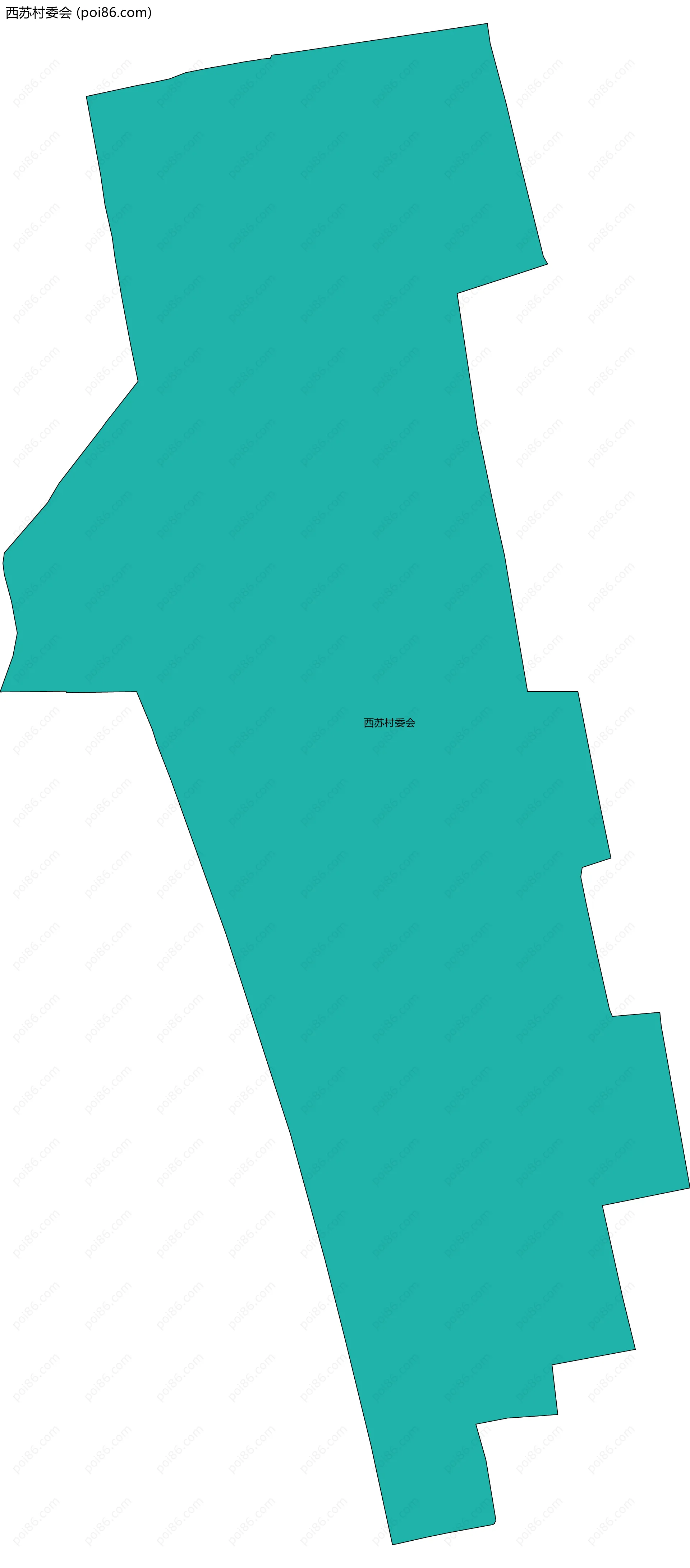 西苏村委会边界地图