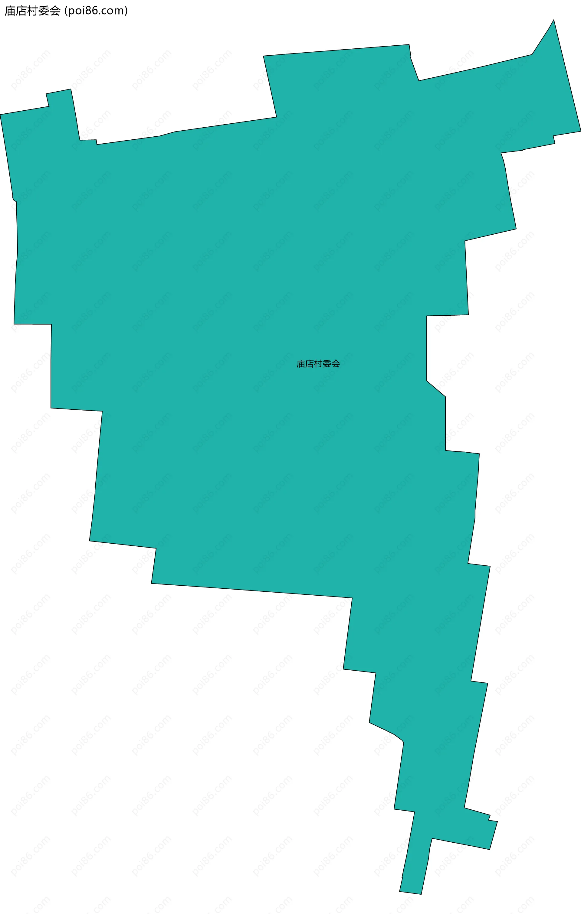 庙店村委会边界地图