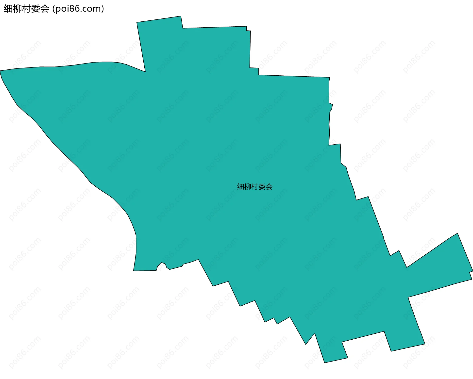细柳村委会边界地图