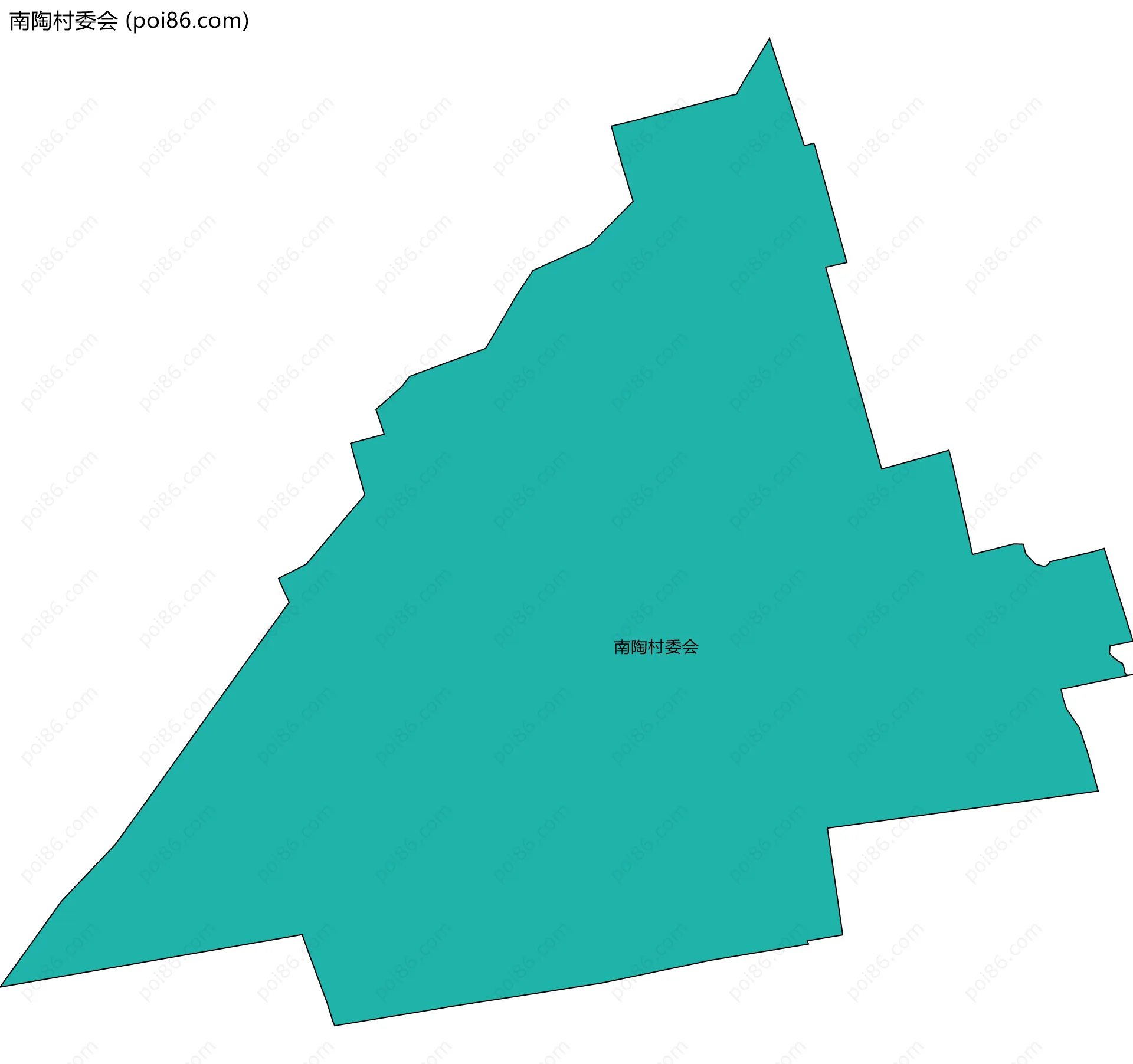 南陶村委会边界地图