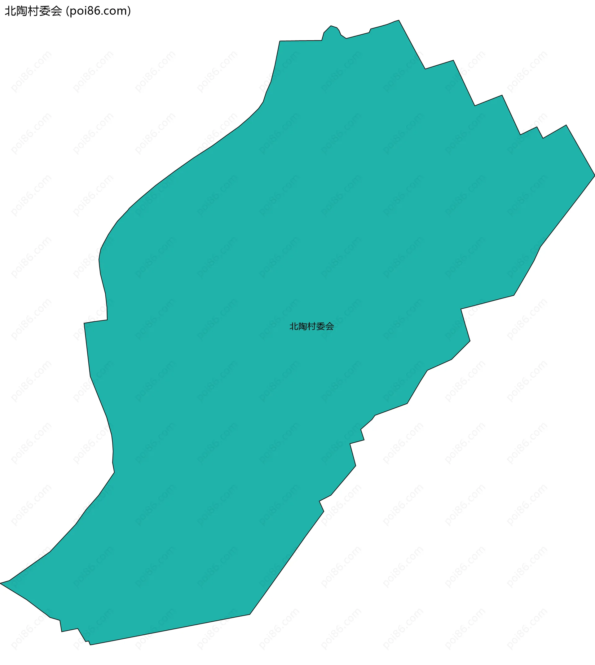 北陶村委会边界地图