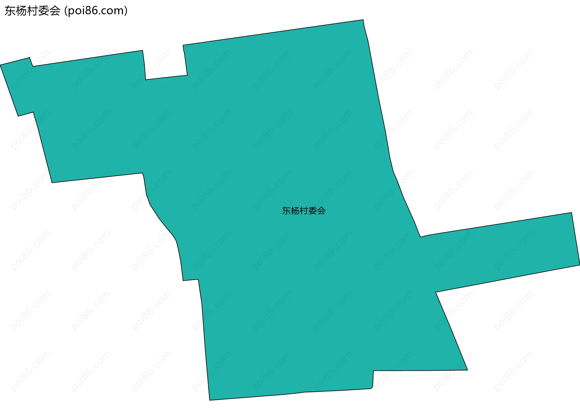 东杨村委会边界地图