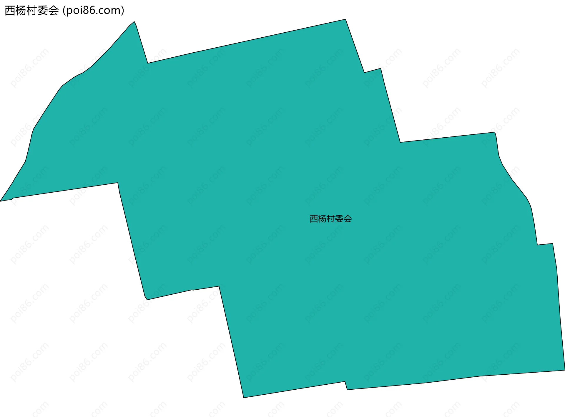 西杨村委会边界地图