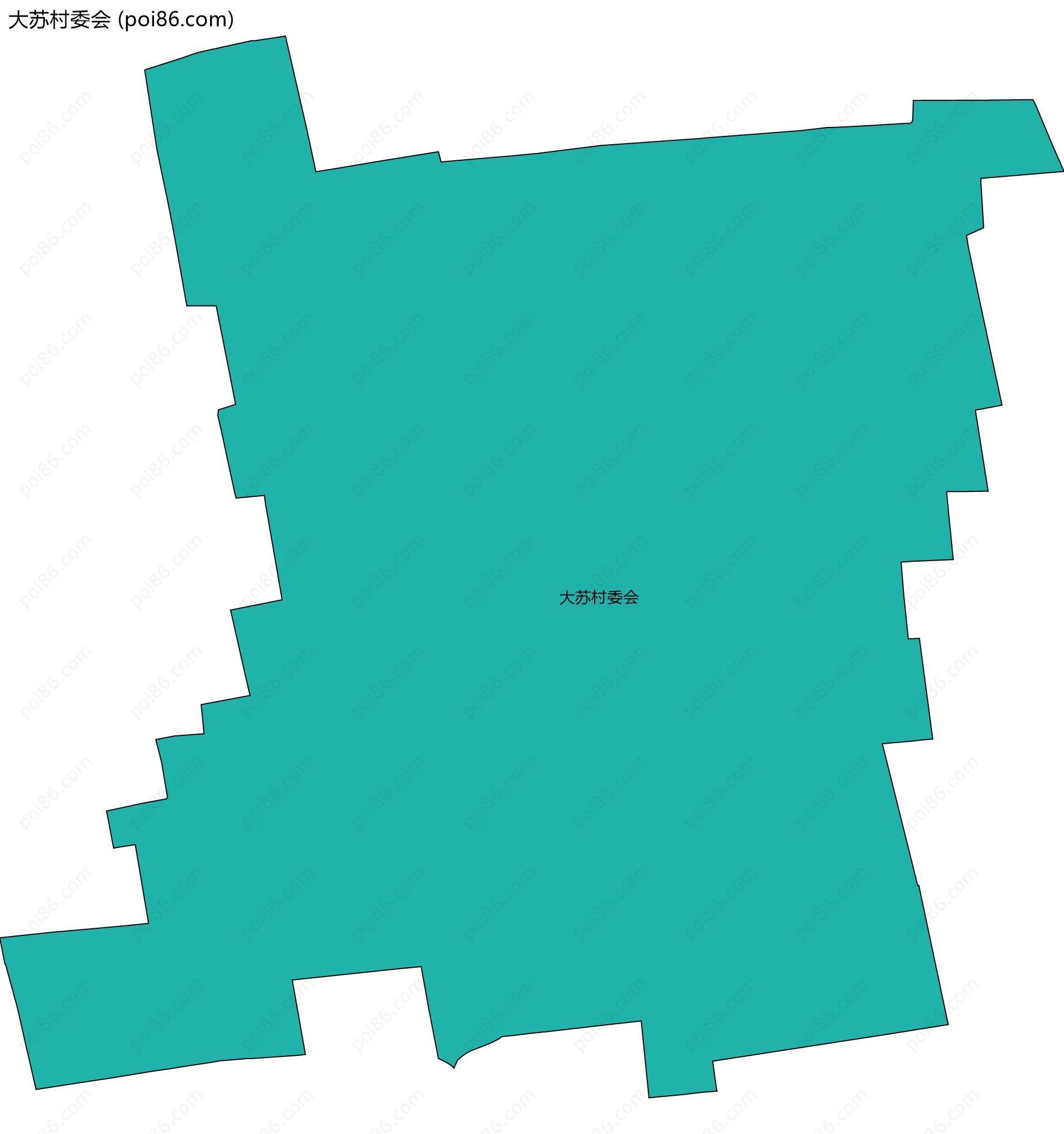 大苏村委会边界地图