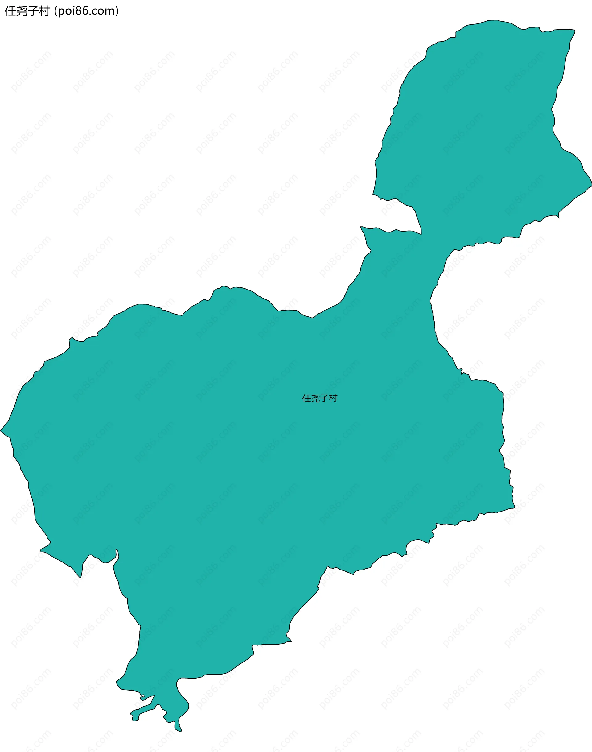 任尧子村边界地图
