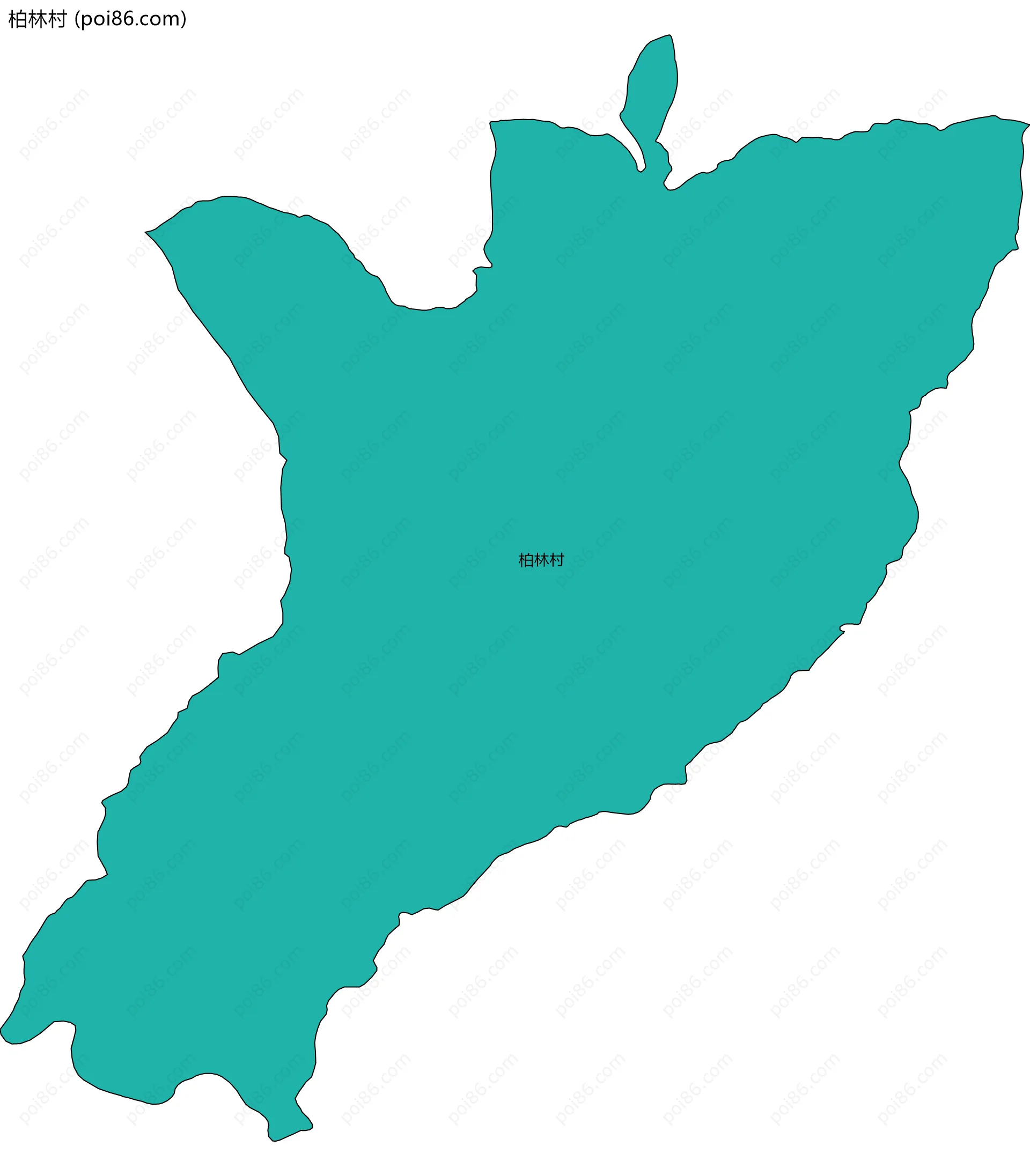 柏林村边界地图