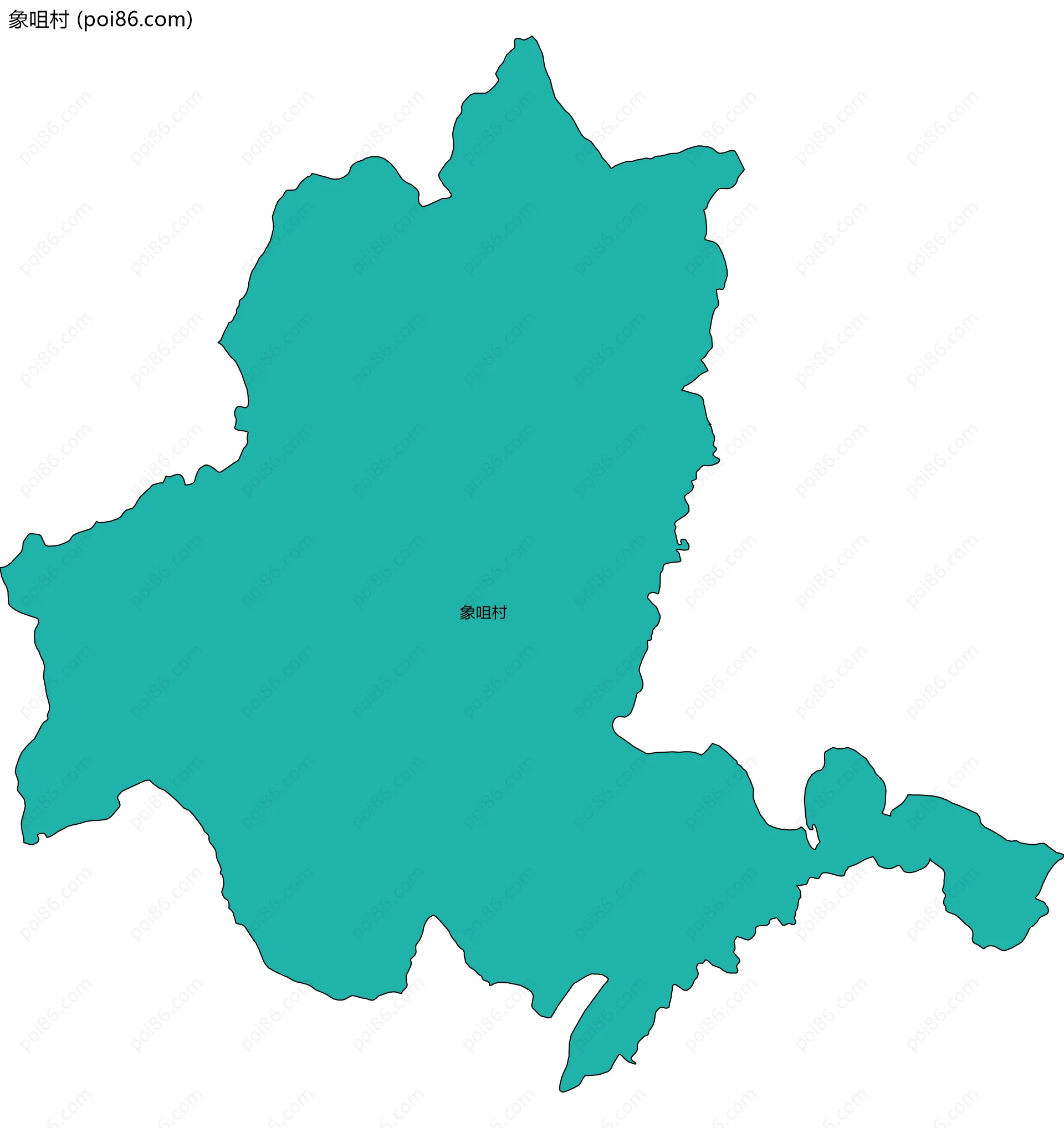象咀村边界地图