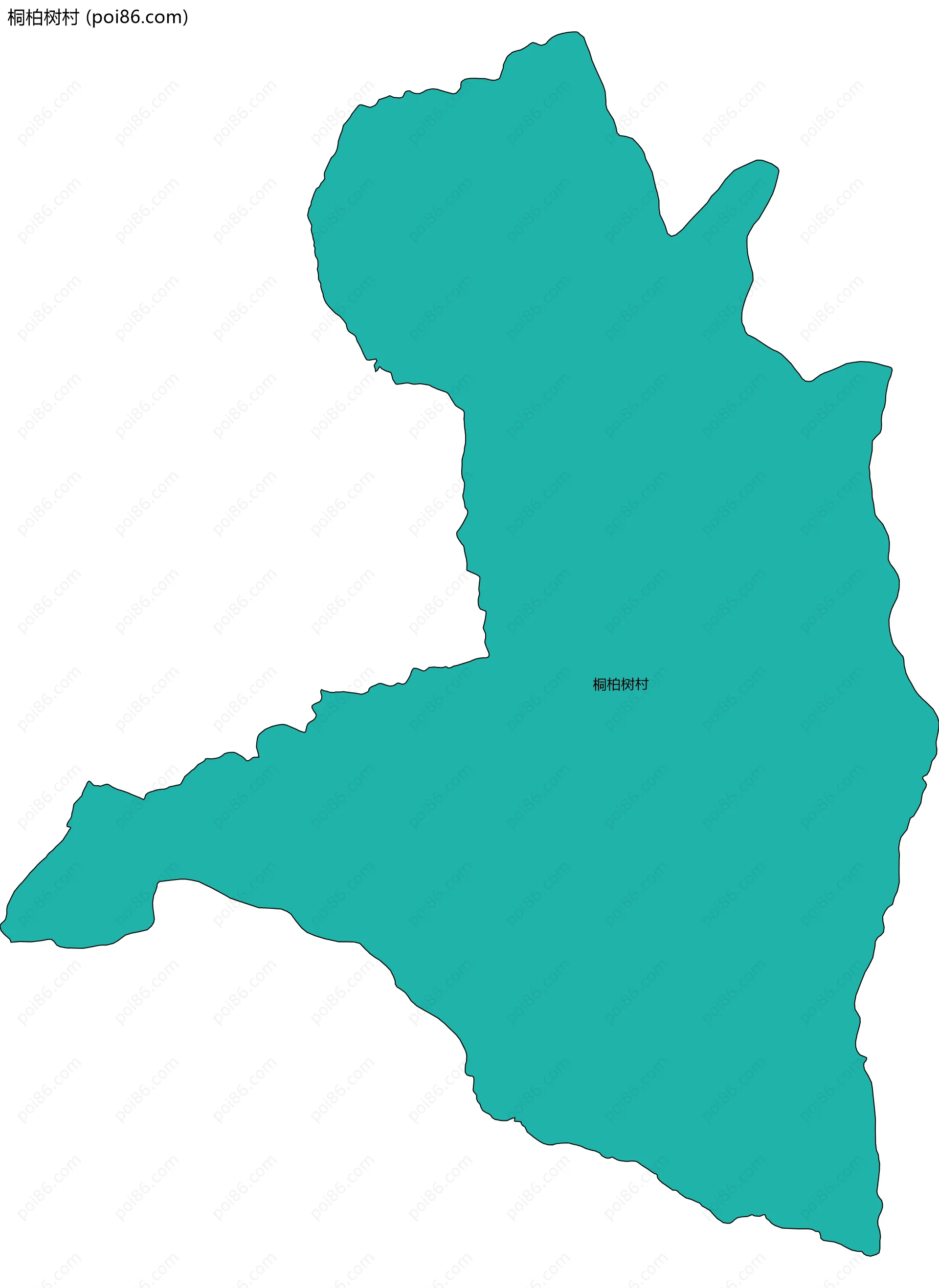 桐柏树村边界地图