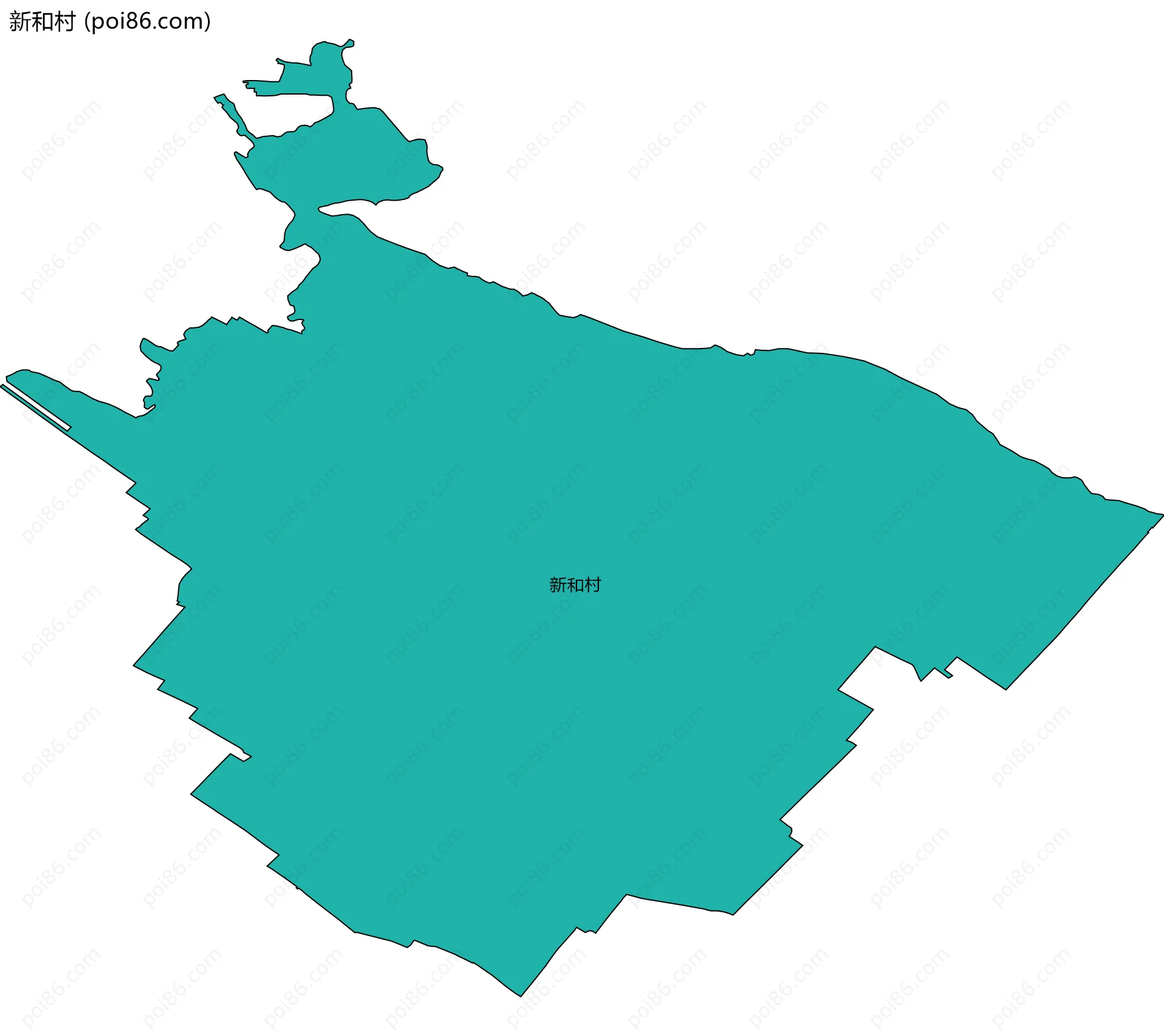 新和村边界地图