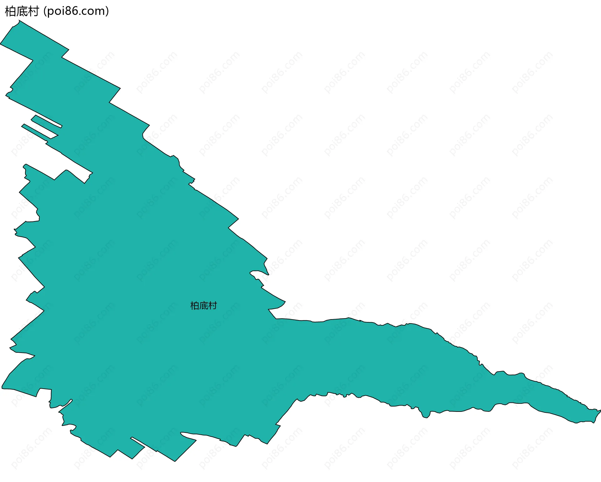 柏底村边界地图