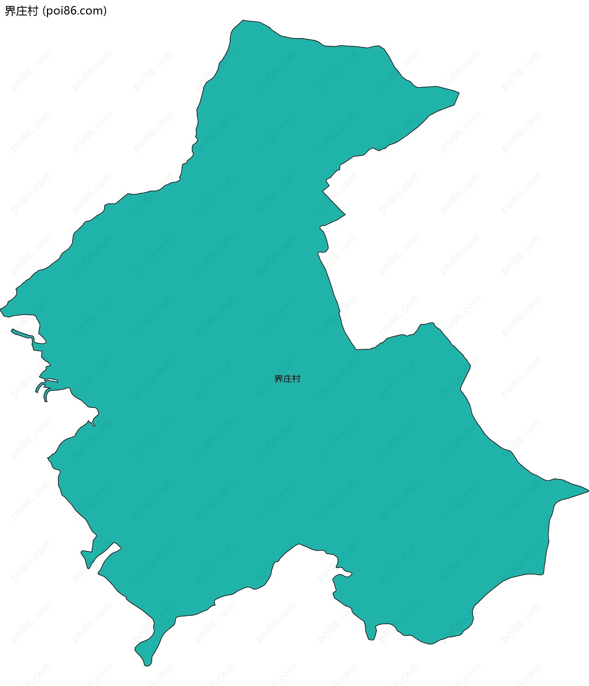 界庄村边界地图