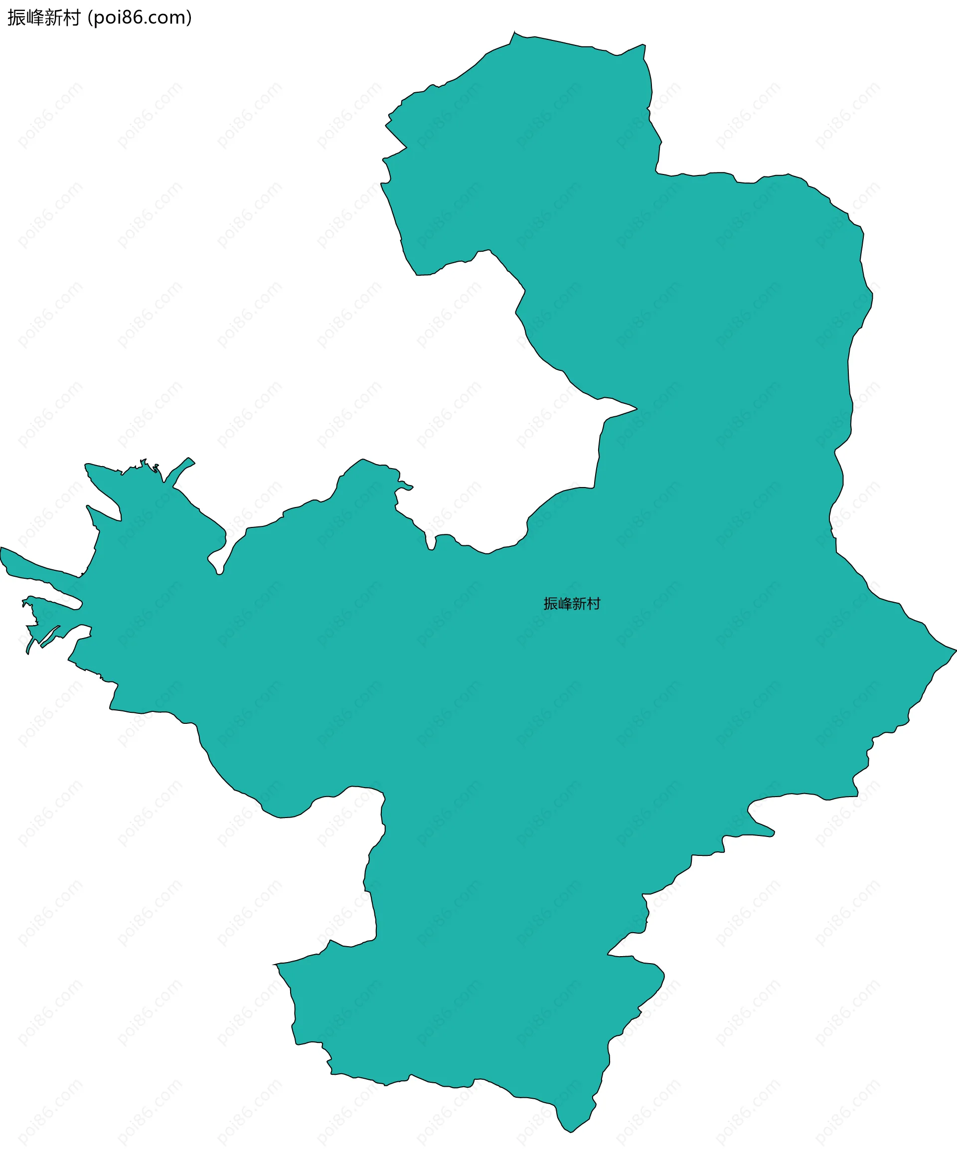 振峰新村边界地图