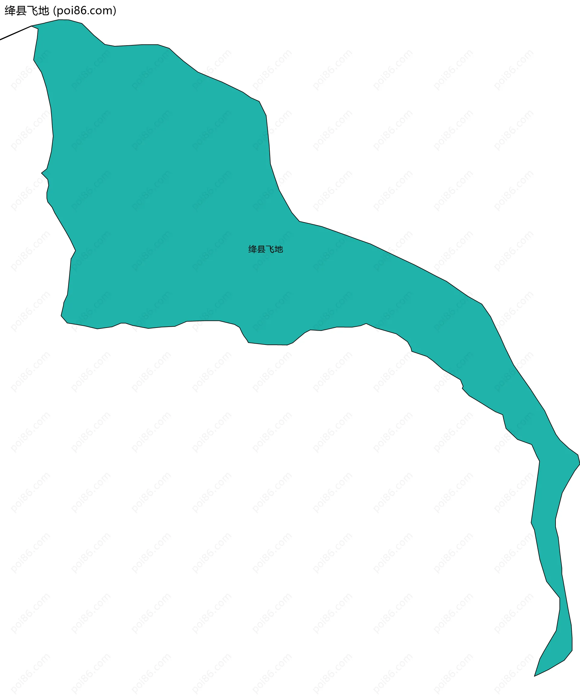 绛县飞地边界地图