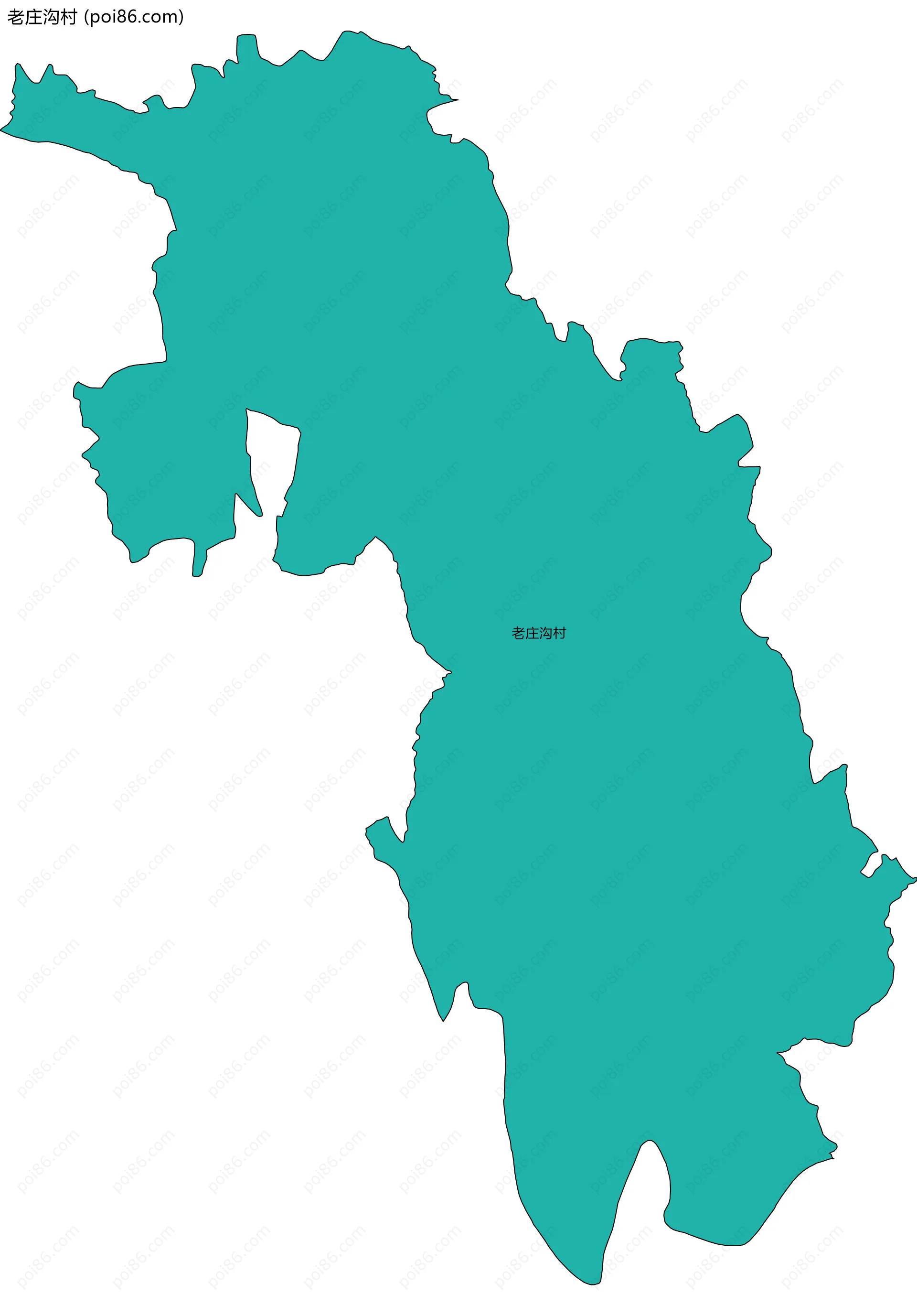 老庄沟村边界地图