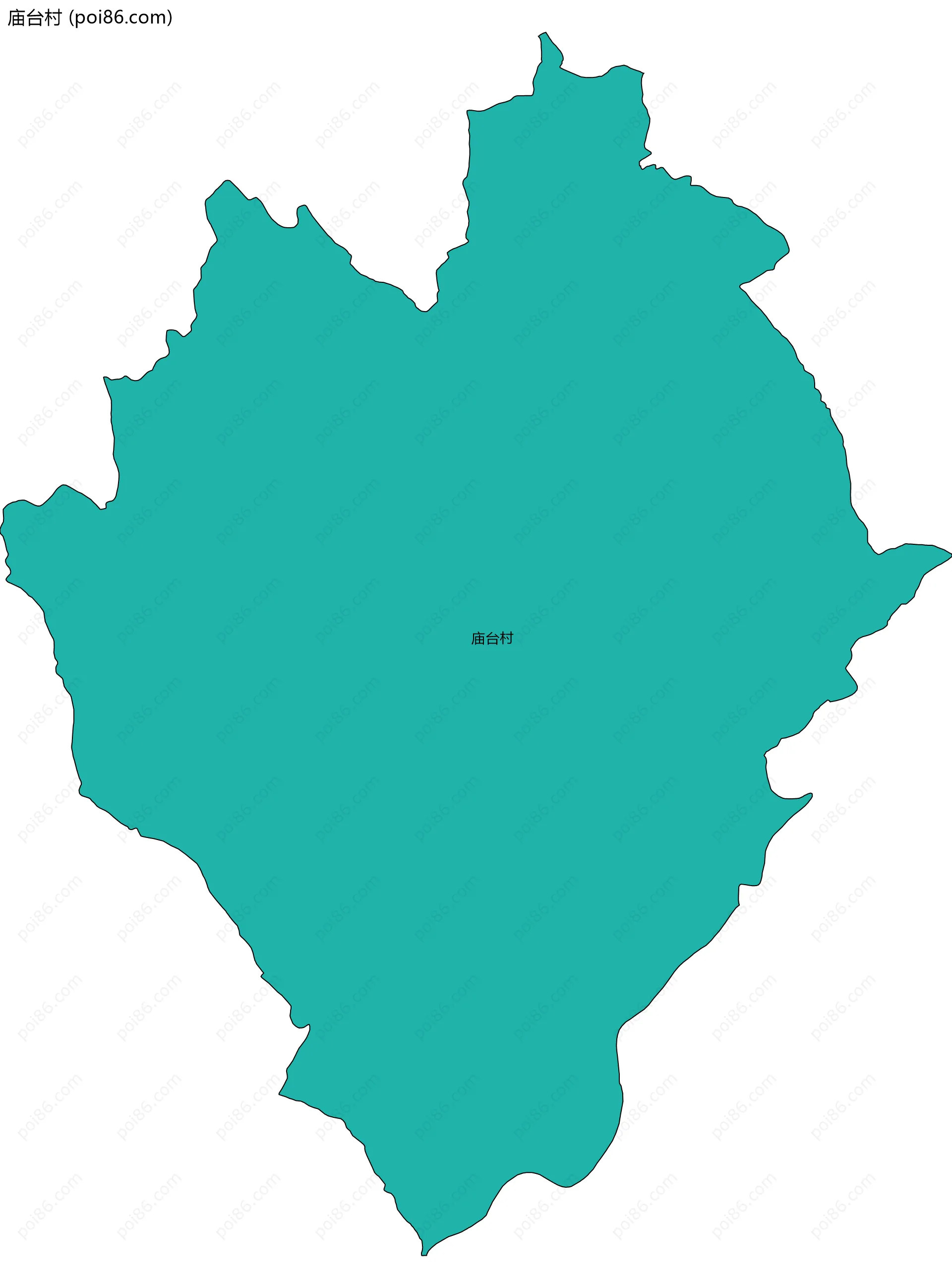 庙台村边界地图