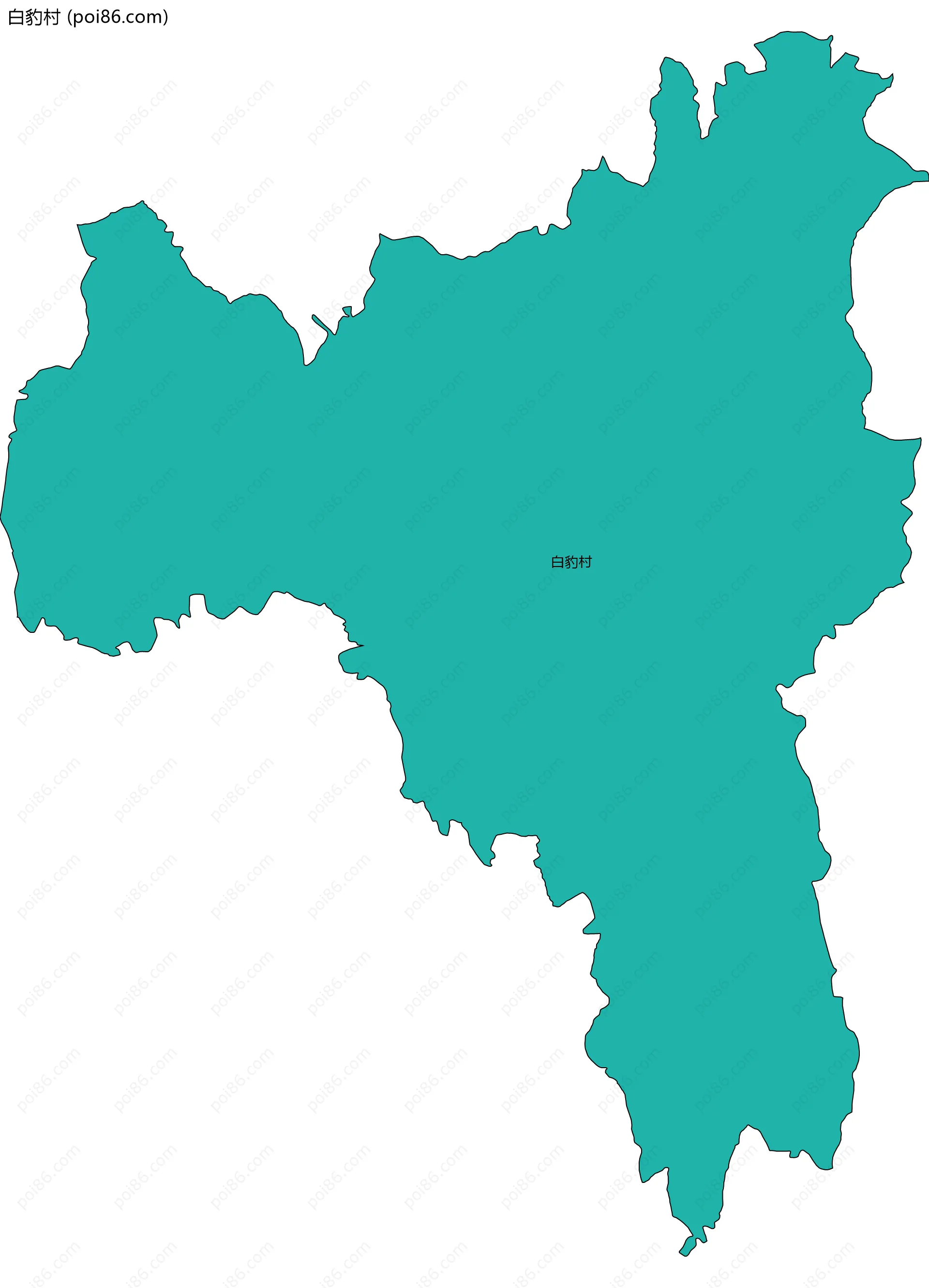 白豹村边界地图