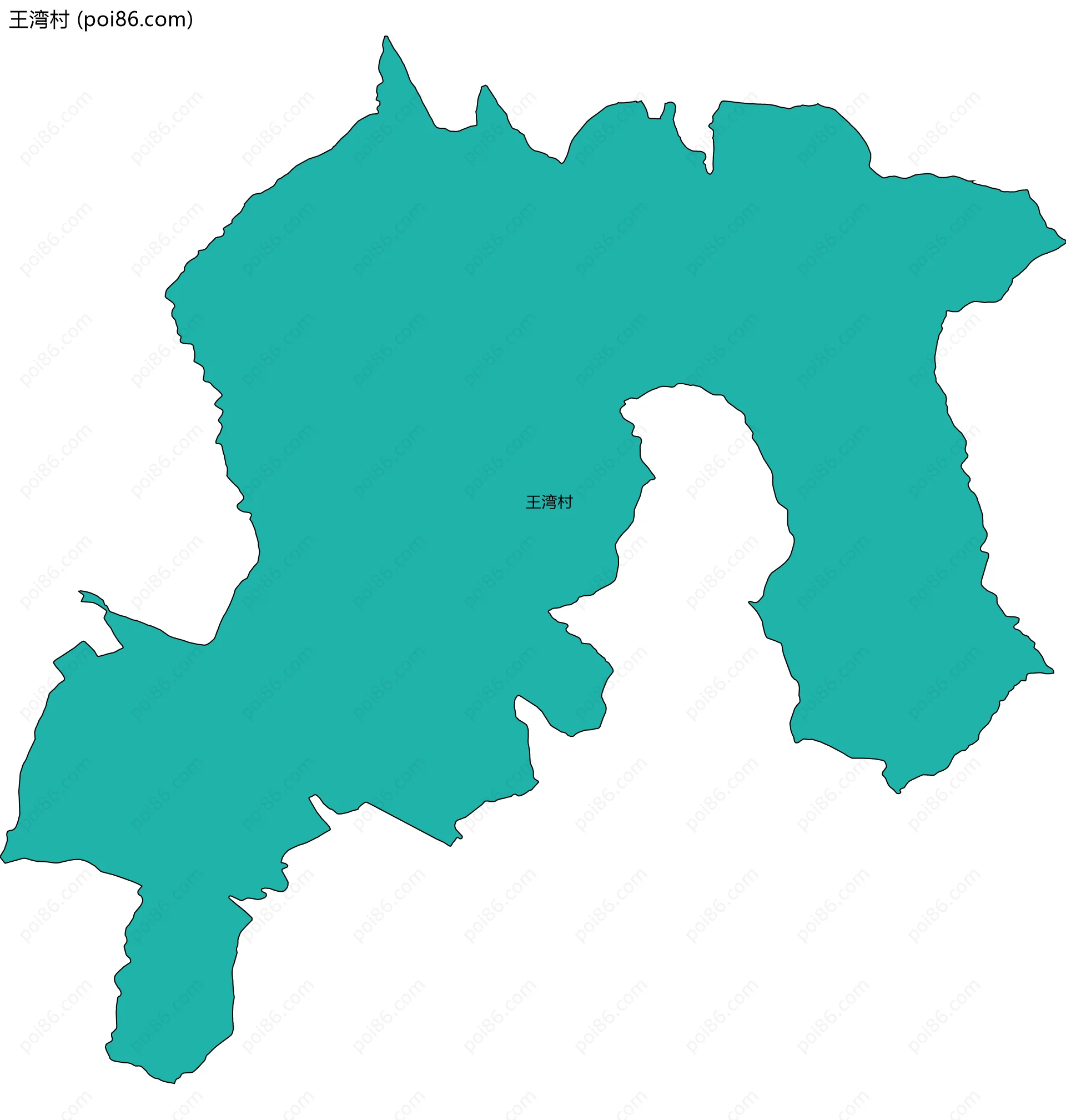 王湾村边界地图