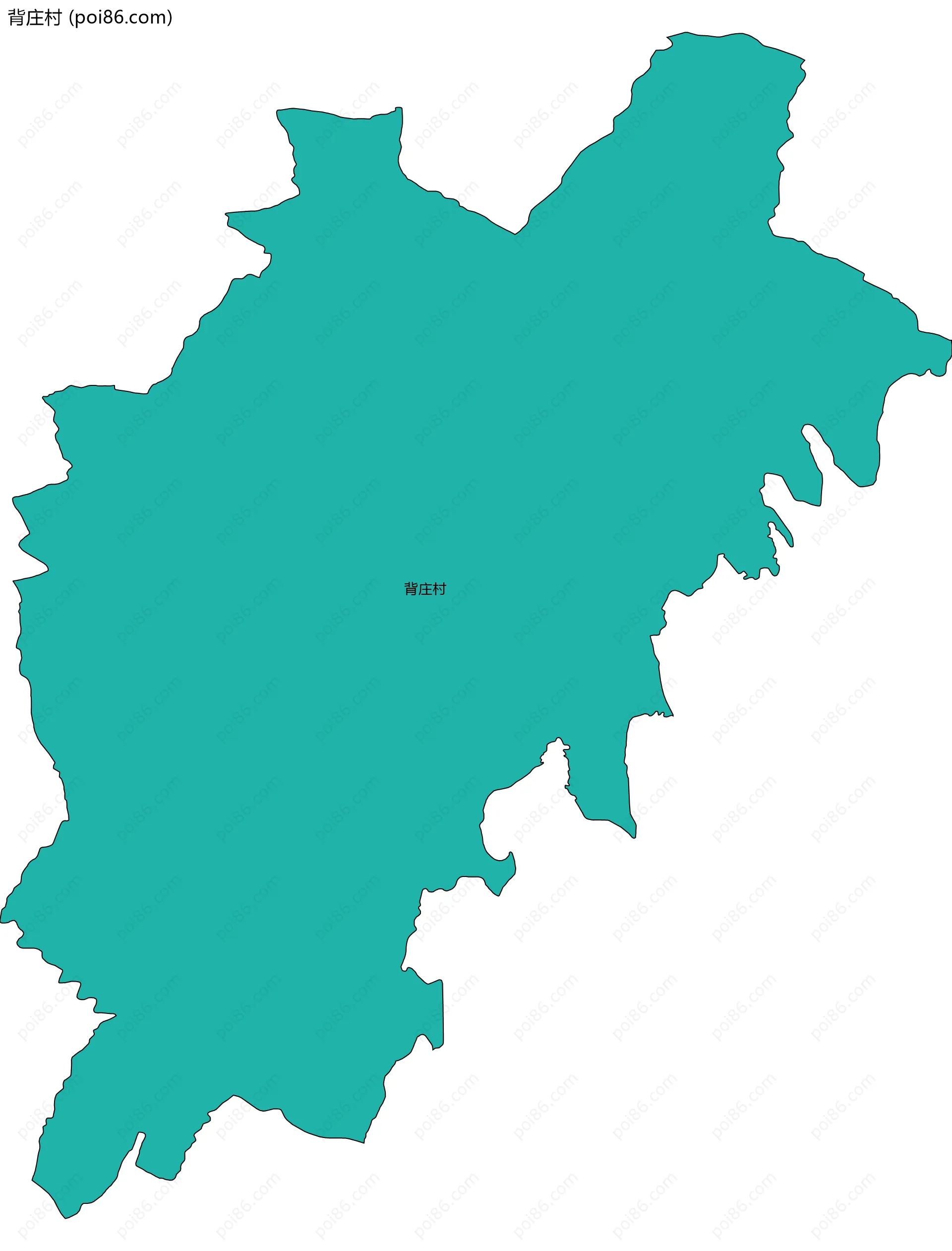 背庄村边界地图