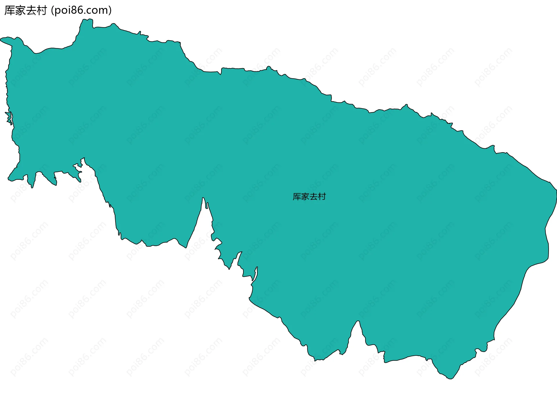 厍家去村边界地图