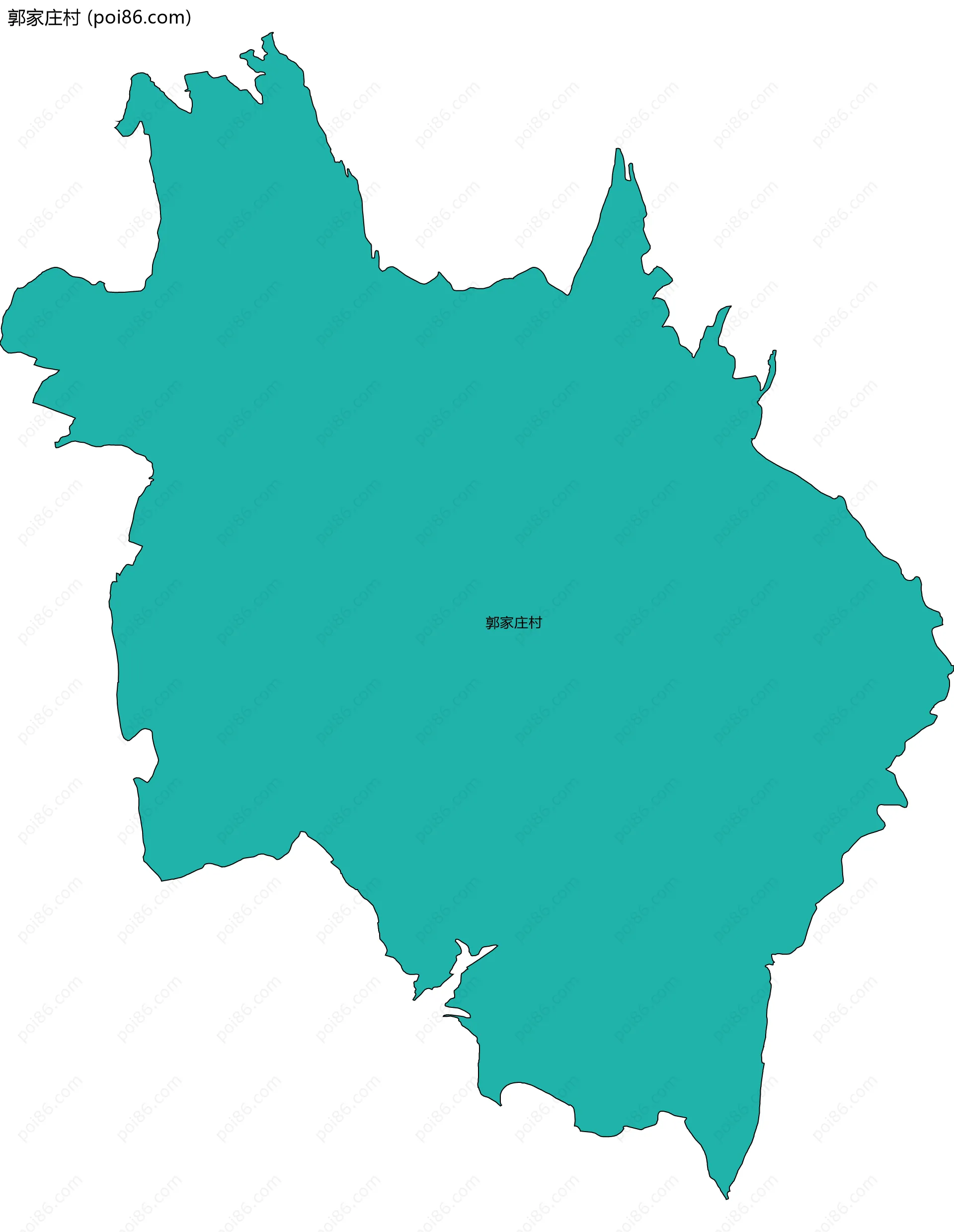 郭家庄村边界地图