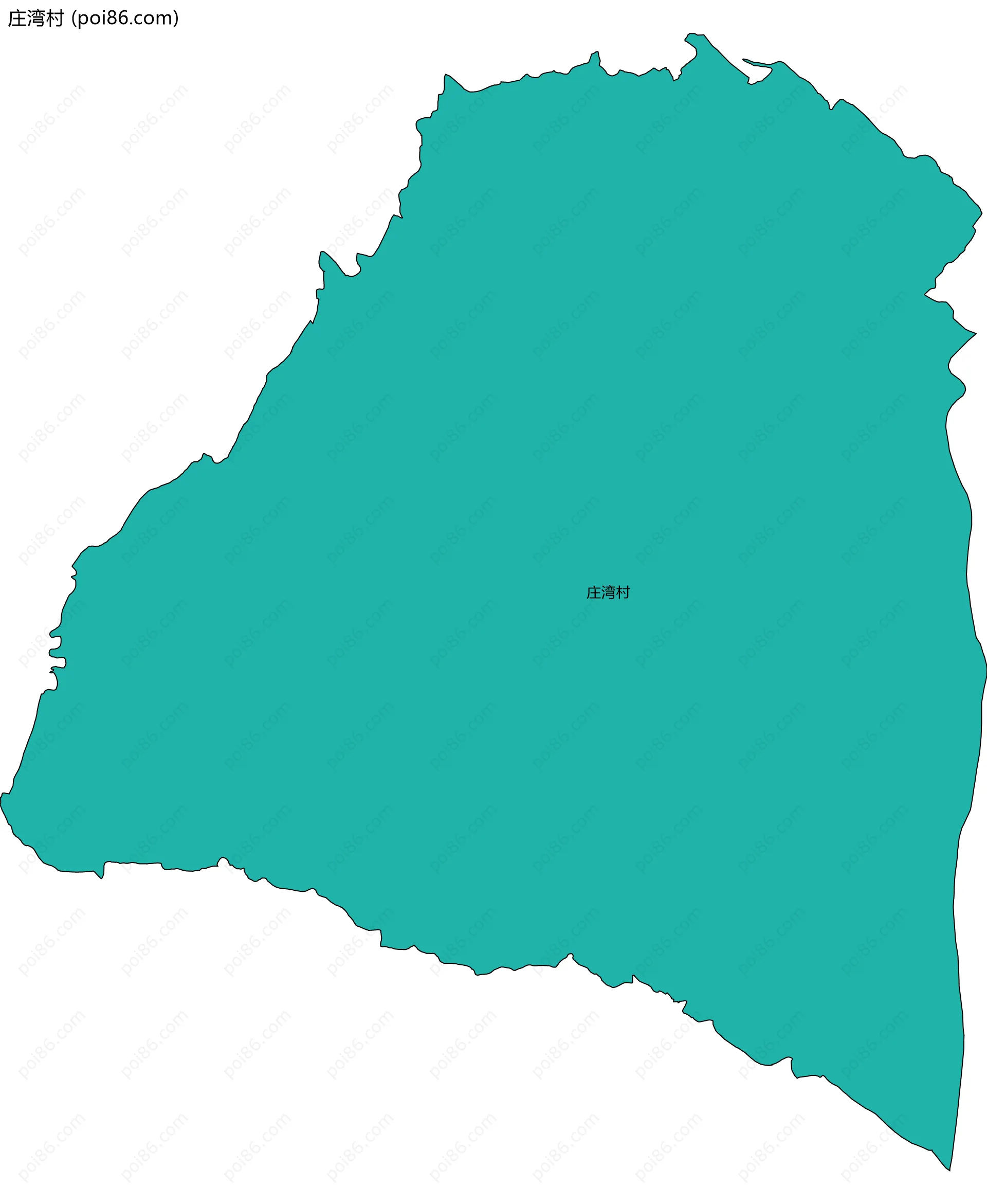 庄湾村边界地图