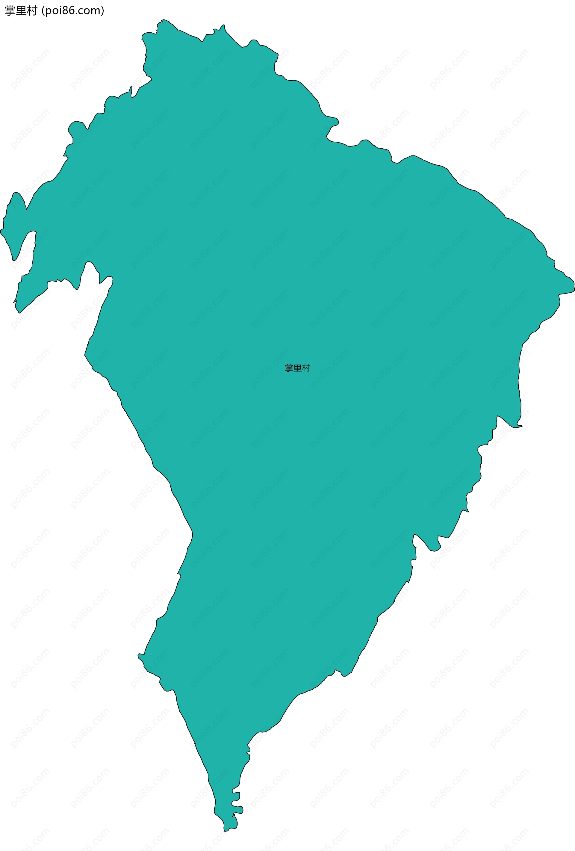 掌里村边界地图