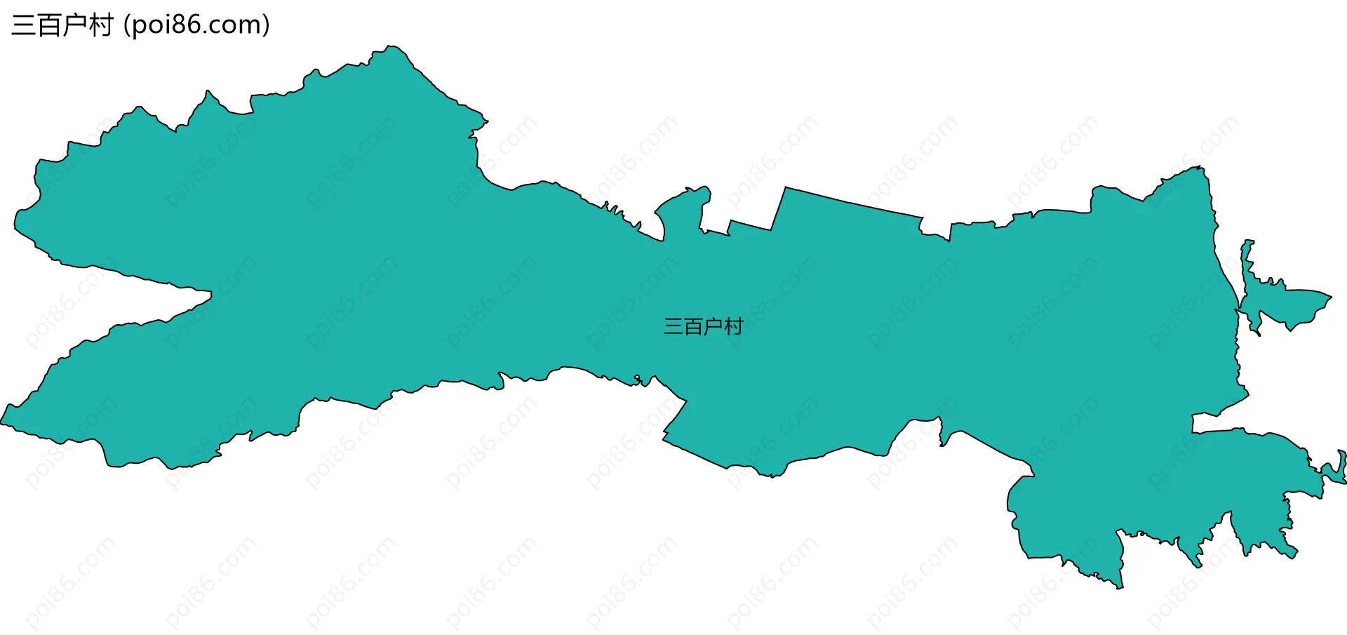 三百户村边界地图