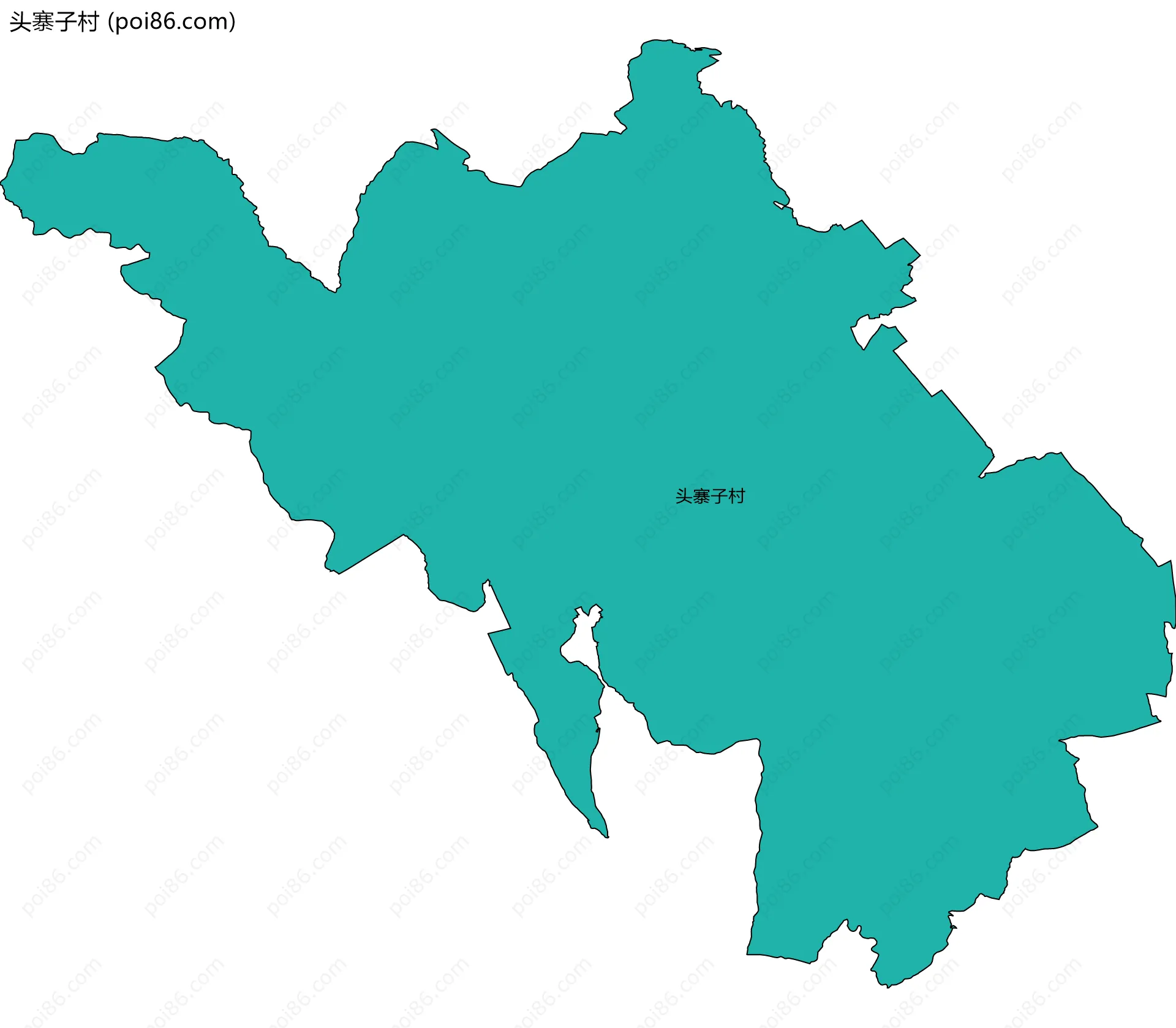 头寨子村边界地图