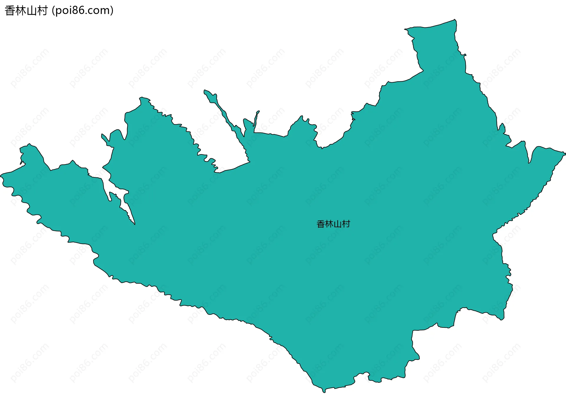香林山村边界地图