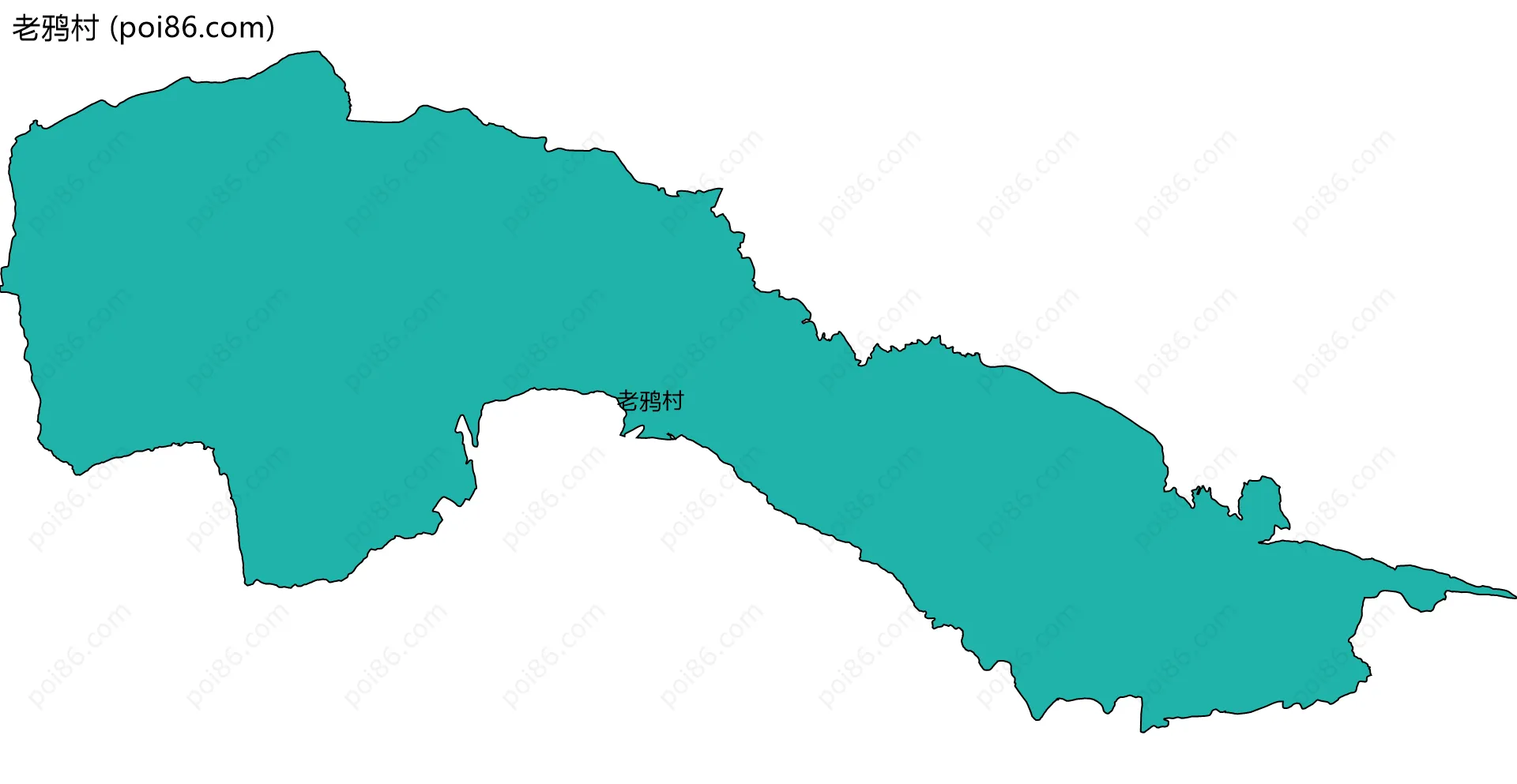 老鸦村边界地图