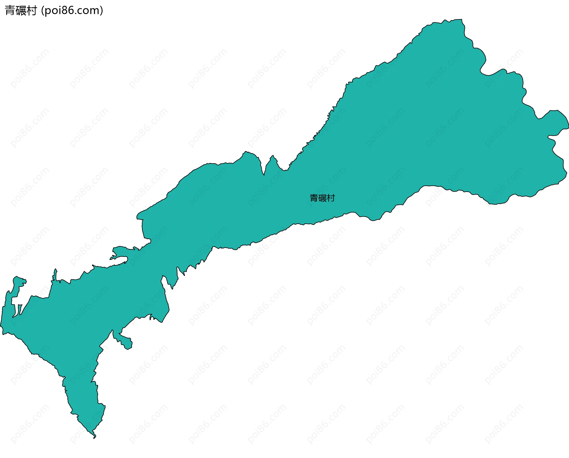青碾村边界地图