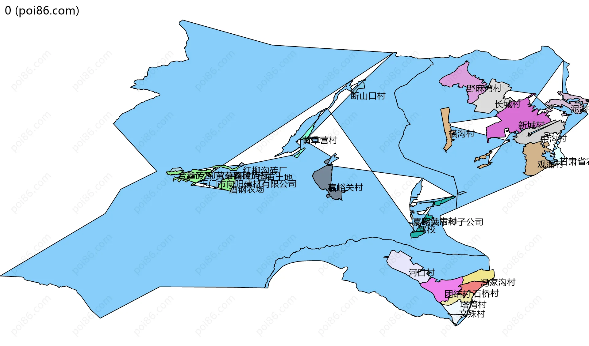 0边界地图(五级行政区划)